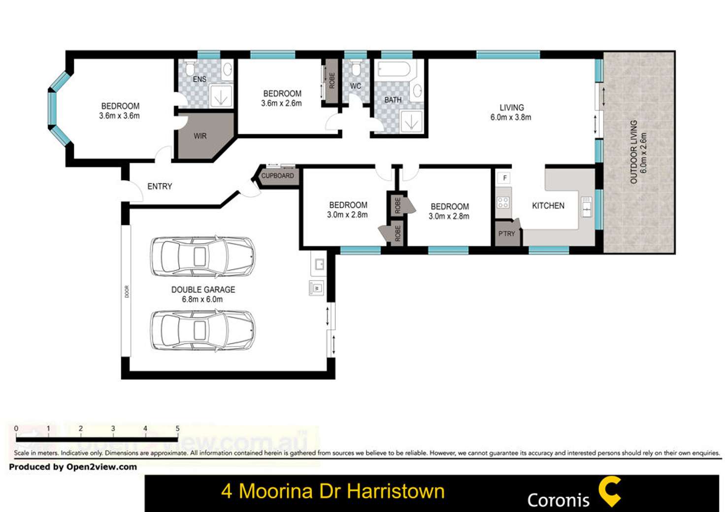 Floorplan of Homely house listing, 4 Moorina Drive, Harristown QLD 4350