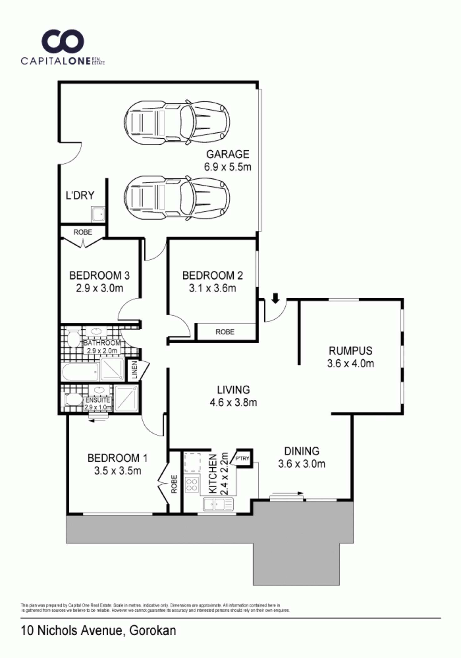 Floorplan of Homely semiDetached listing, 10 Nichols Avenue, Gorokan NSW 2263