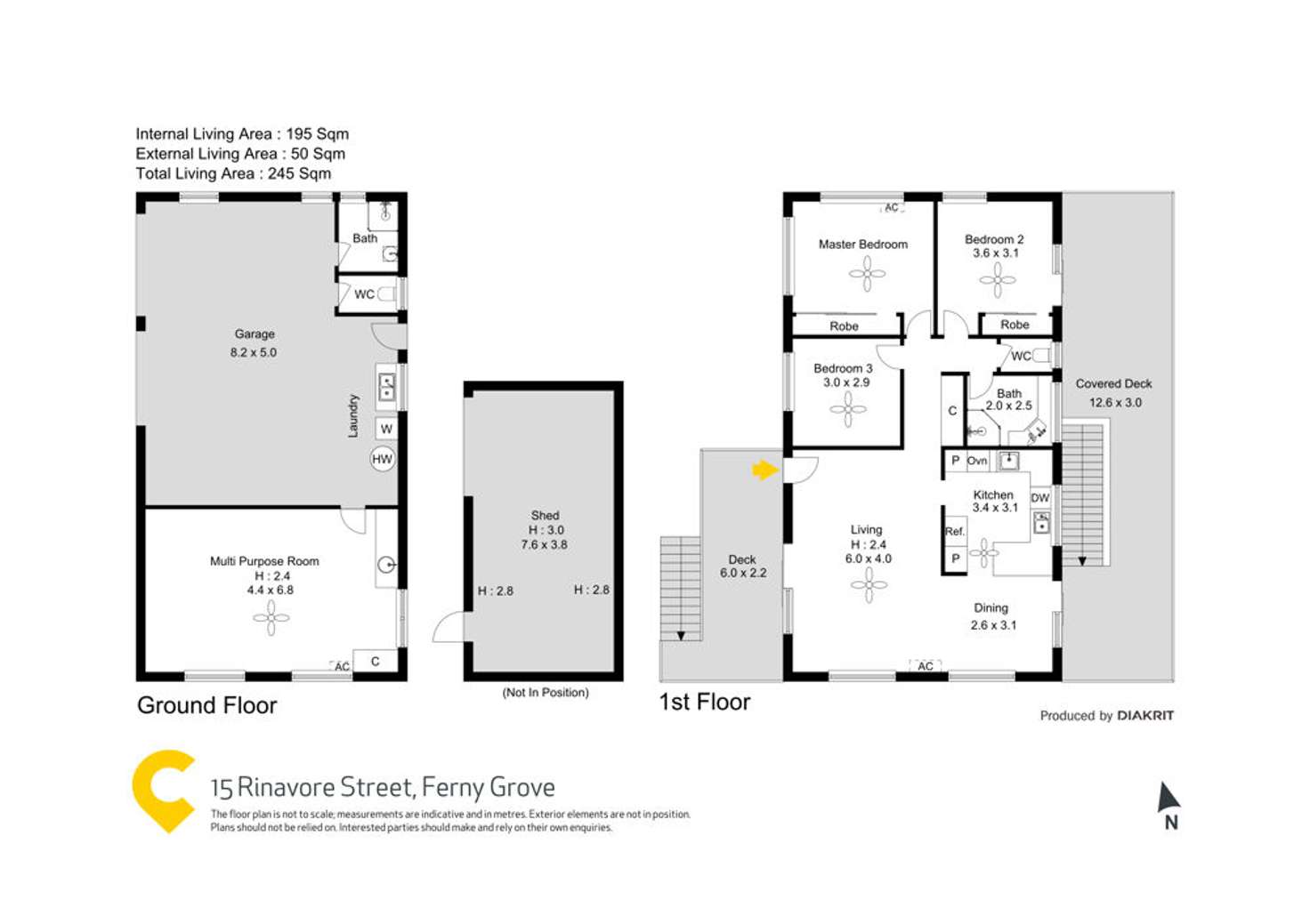 Floorplan of Homely house listing, 15 Rinavore Street, Ferny Grove QLD 4055