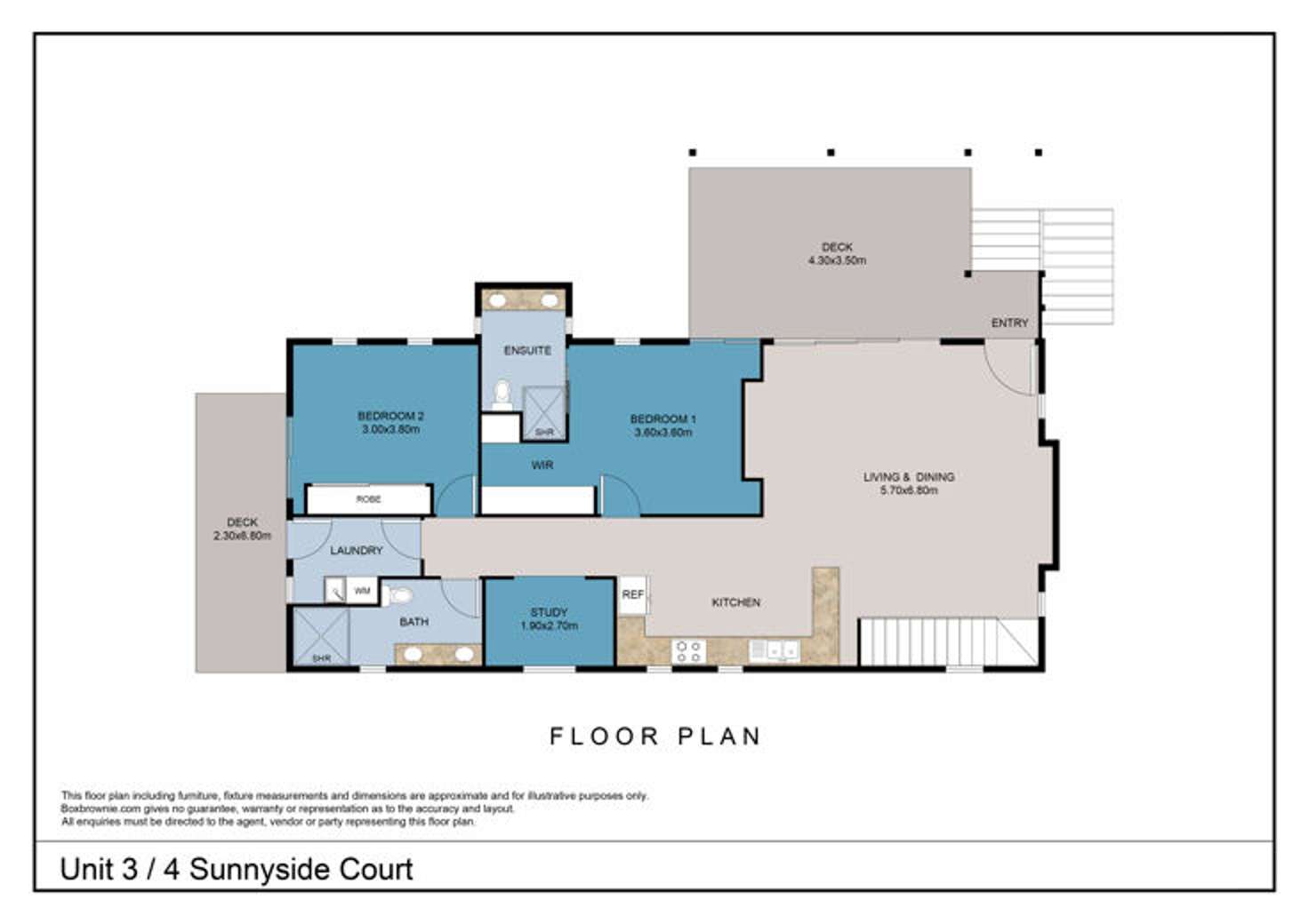 Floorplan of Homely townhouse listing, 3/4 Sunnyside Court, Maleny QLD 4552