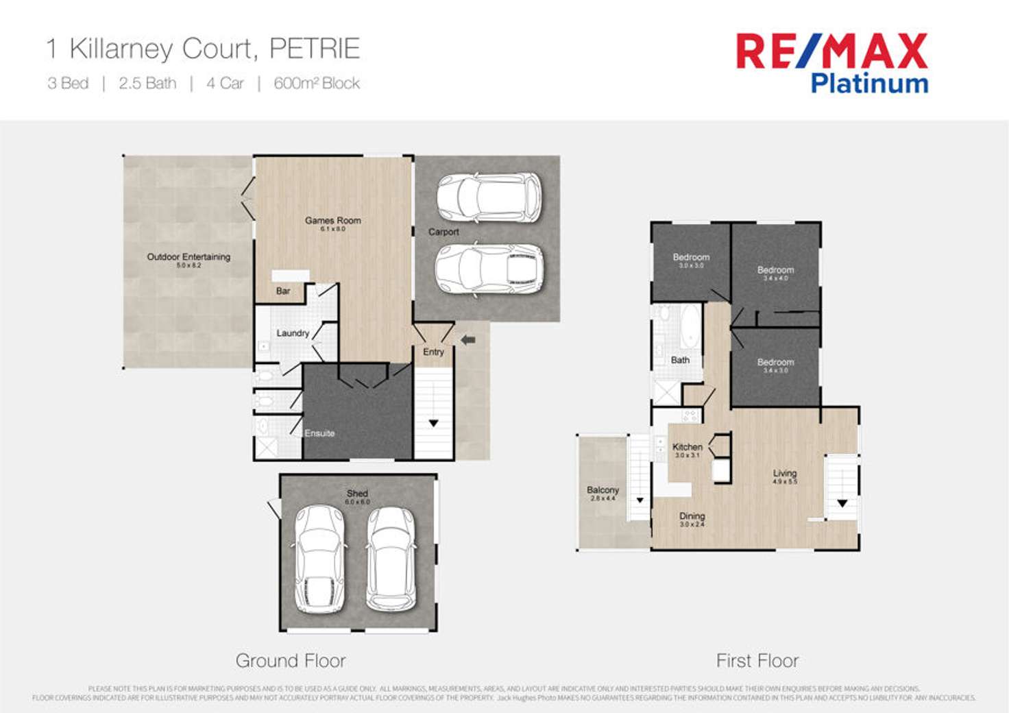 Floorplan of Homely house listing, 1 Killarney Court, Petrie QLD 4502