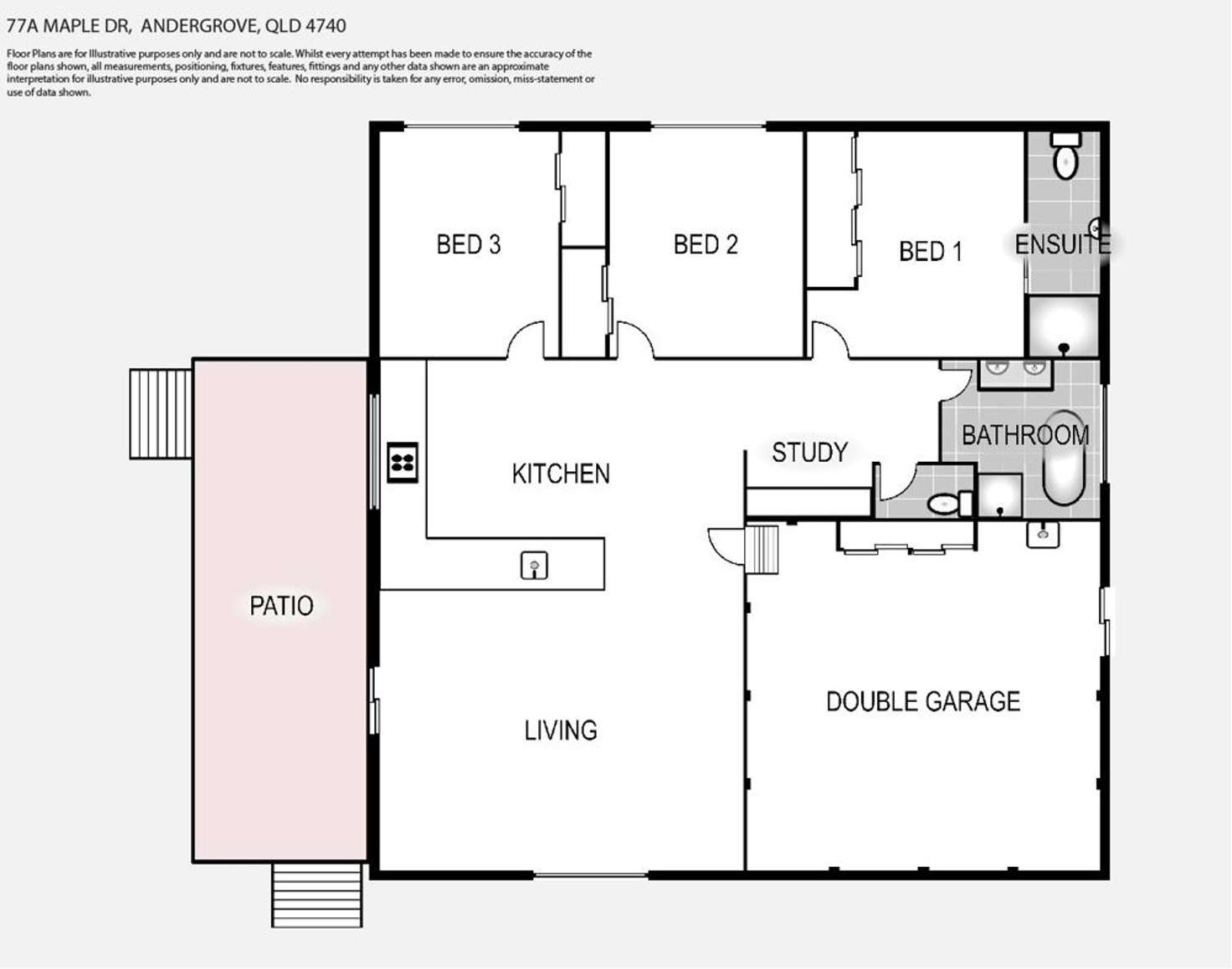 Floorplan of Homely house listing, 77A Maple Drive, Andergrove QLD 4740