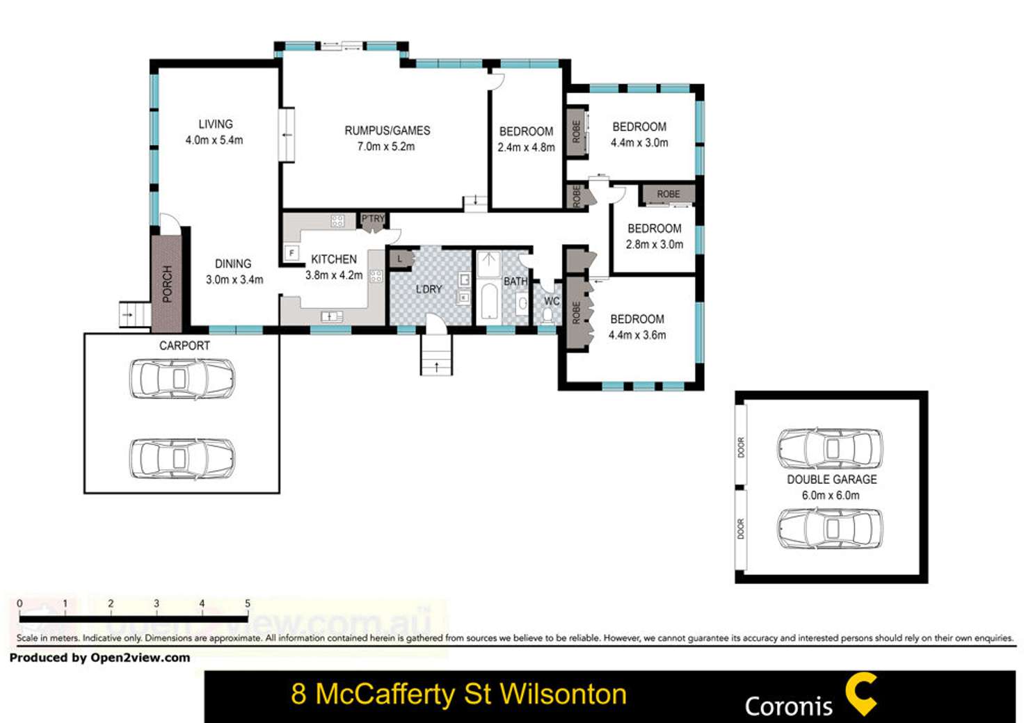 Floorplan of Homely house listing, 8 McCafferty Street, Wilsonton QLD 4350