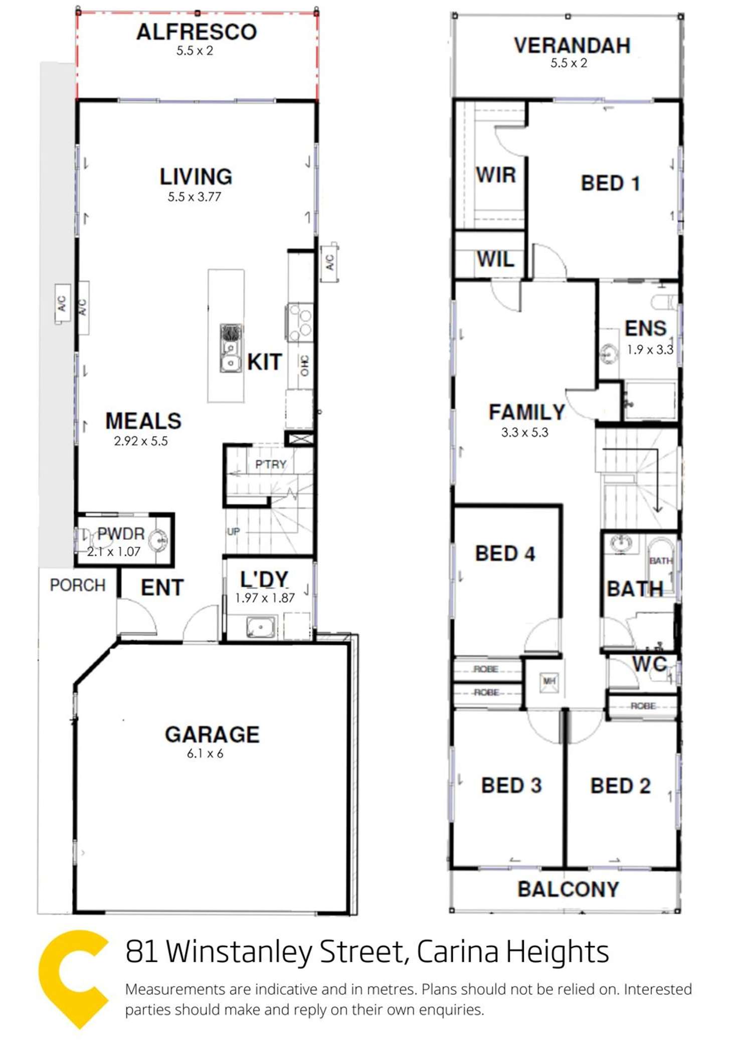 Floorplan of Homely house listing, 81 Winstanley Street, Carina Heights QLD 4152