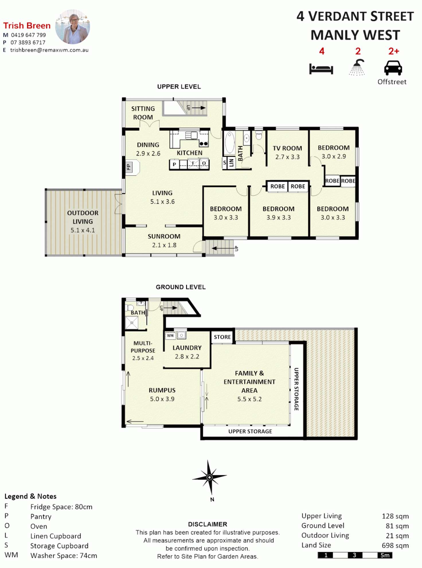 Floorplan of Homely house listing, 4 Verdant Street, Manly West QLD 4179