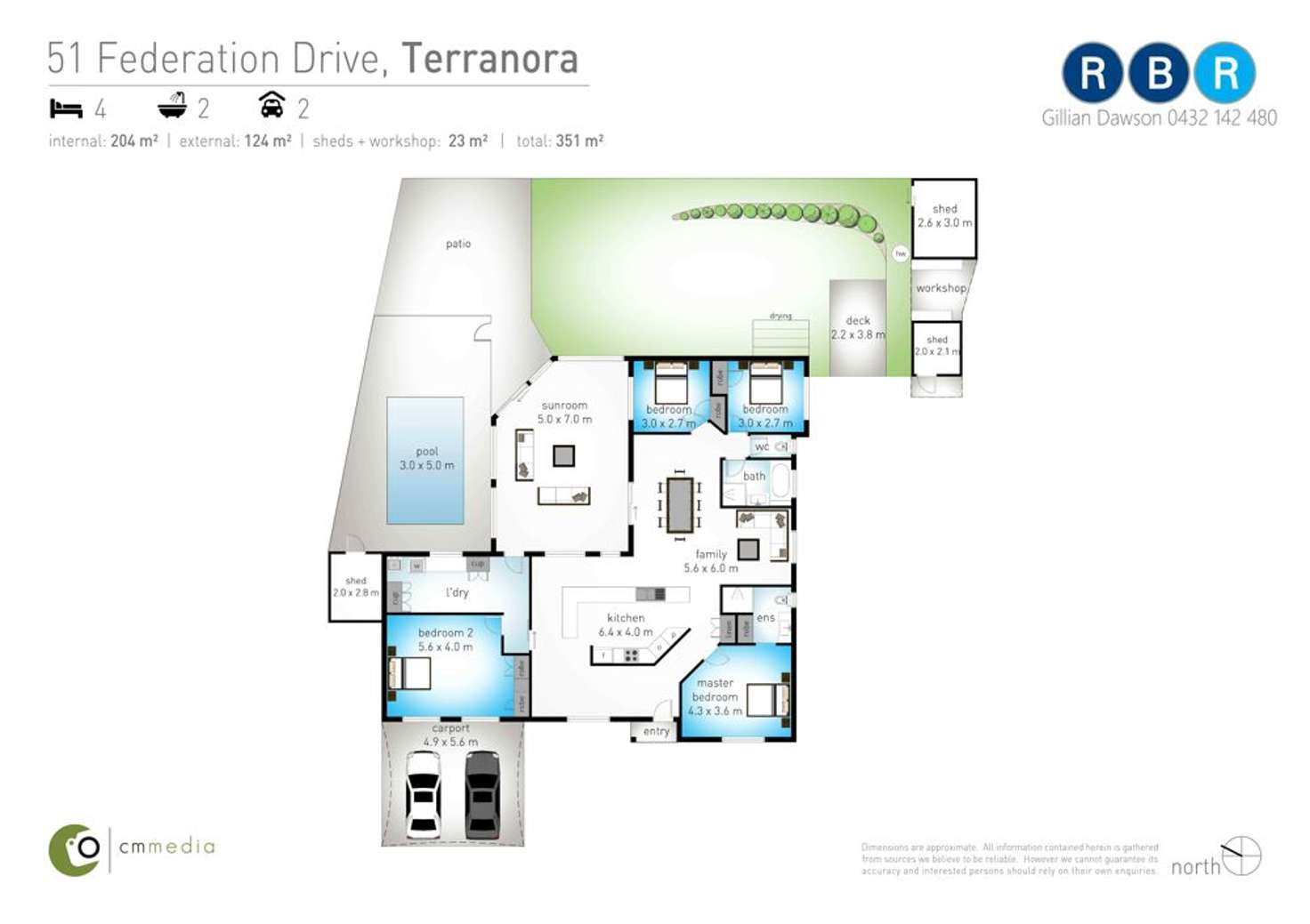 Floorplan of Homely house listing, 51 Federation Drive, Terranora NSW 2486