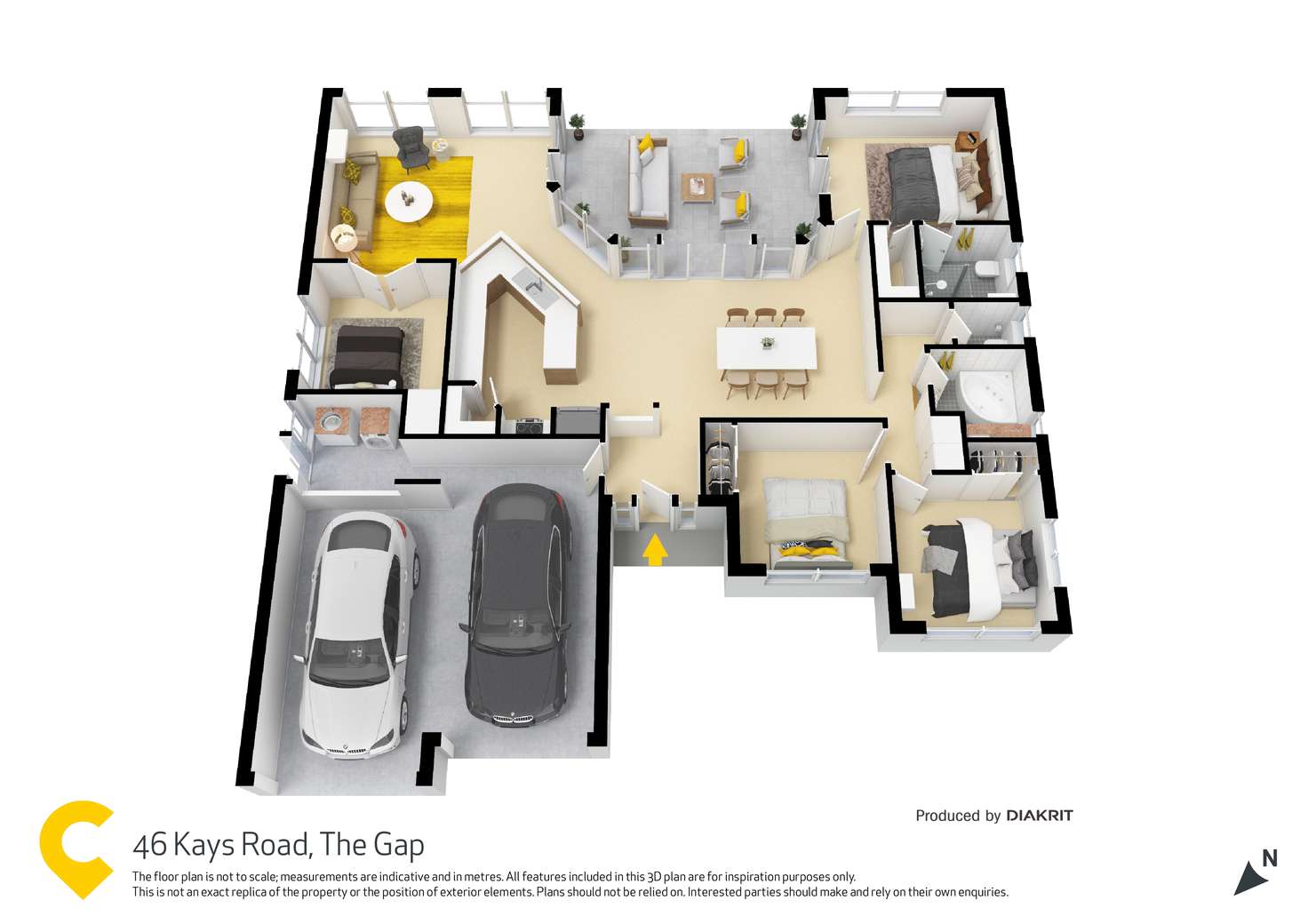 Floorplan of Homely house listing, 46 Kays Road, The Gap QLD 4061