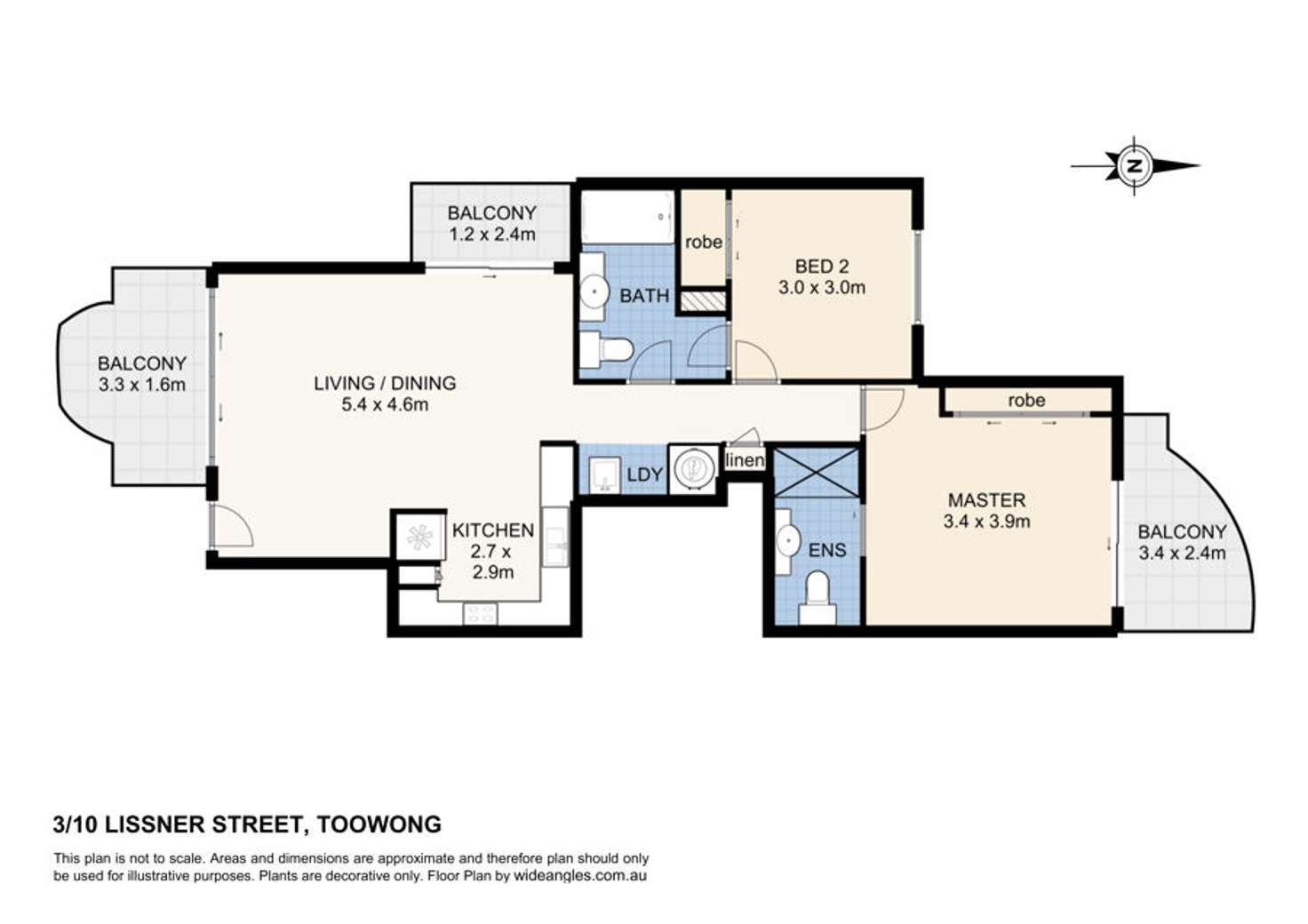 Floorplan of Homely apartment listing, 3/10 Lissner street, Toowong QLD 4066