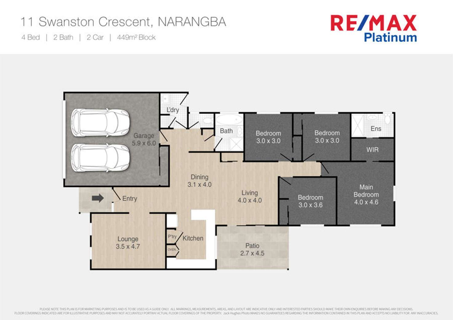 Floorplan of Homely house listing, 11 Swanston Crescent, Narangba QLD 4504