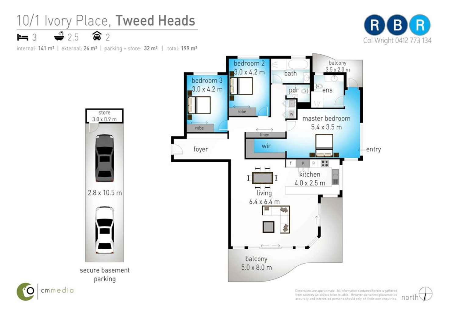 Floorplan of Homely apartment listing, 10/1-3 Ivory Place, Tweed Heads NSW 2485