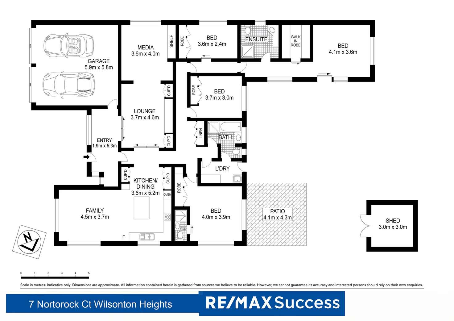 Floorplan of Homely house listing, 7 Nortorock Court, Wilsonton QLD 4350