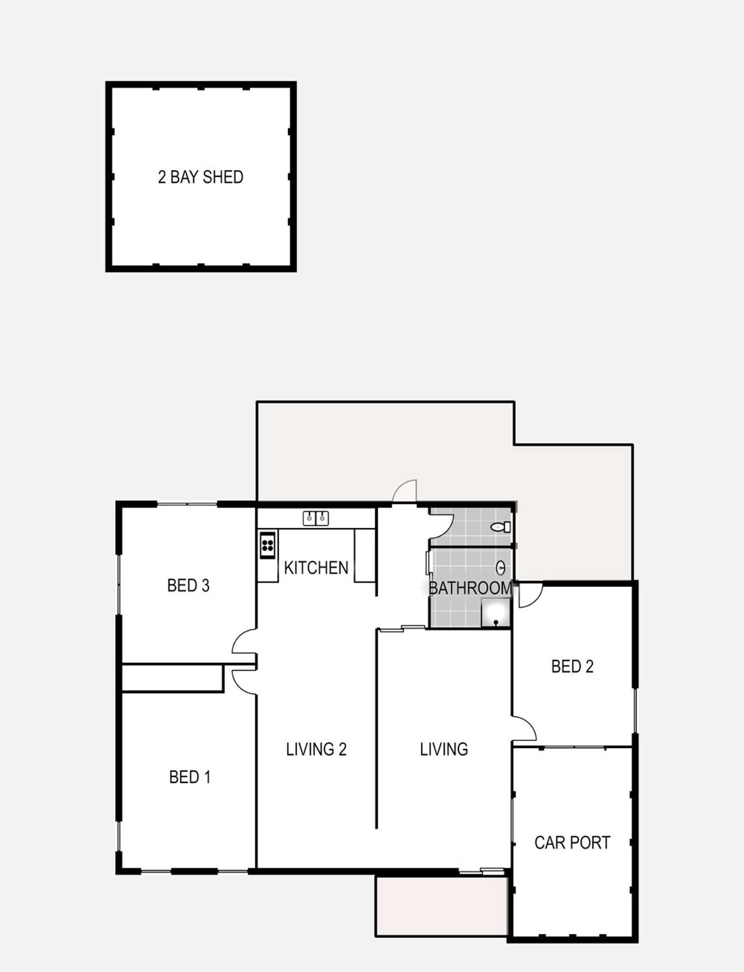 Floorplan of Homely house listing, 52 Cooper Avenue, Campwin Beach QLD 4737