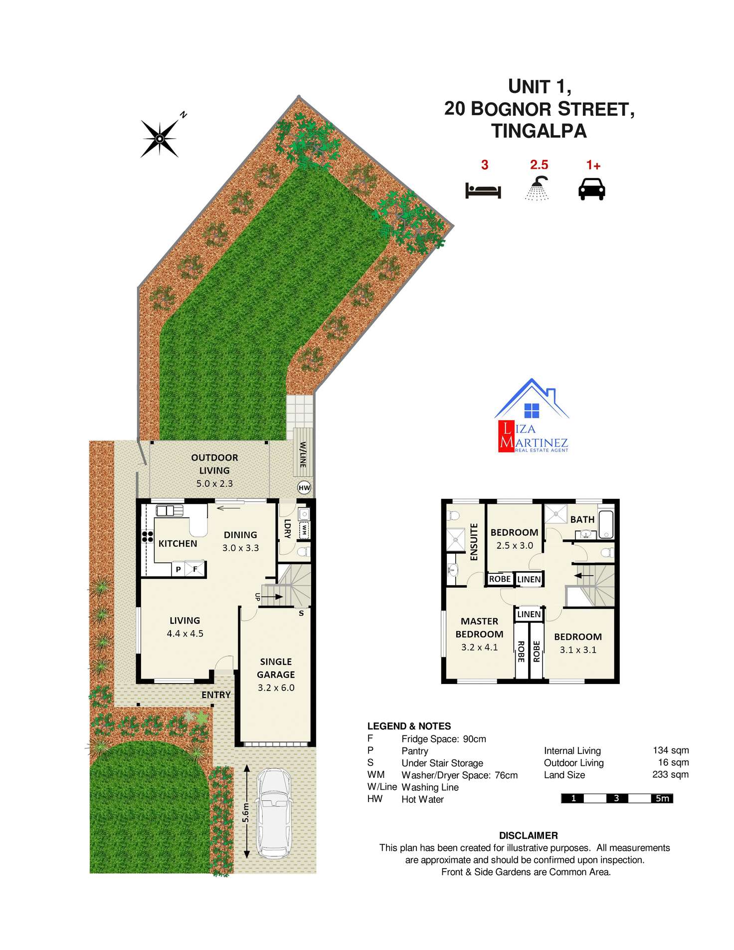 Floorplan of Homely townhouse listing, 1/20 Bognor Street, Tingalpa QLD 4173