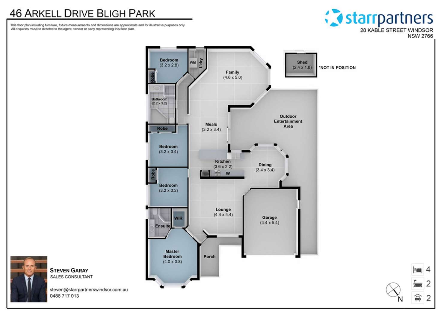 Floorplan of Homely house listing, 46 Arkell Drive, Bligh Park NSW 2756