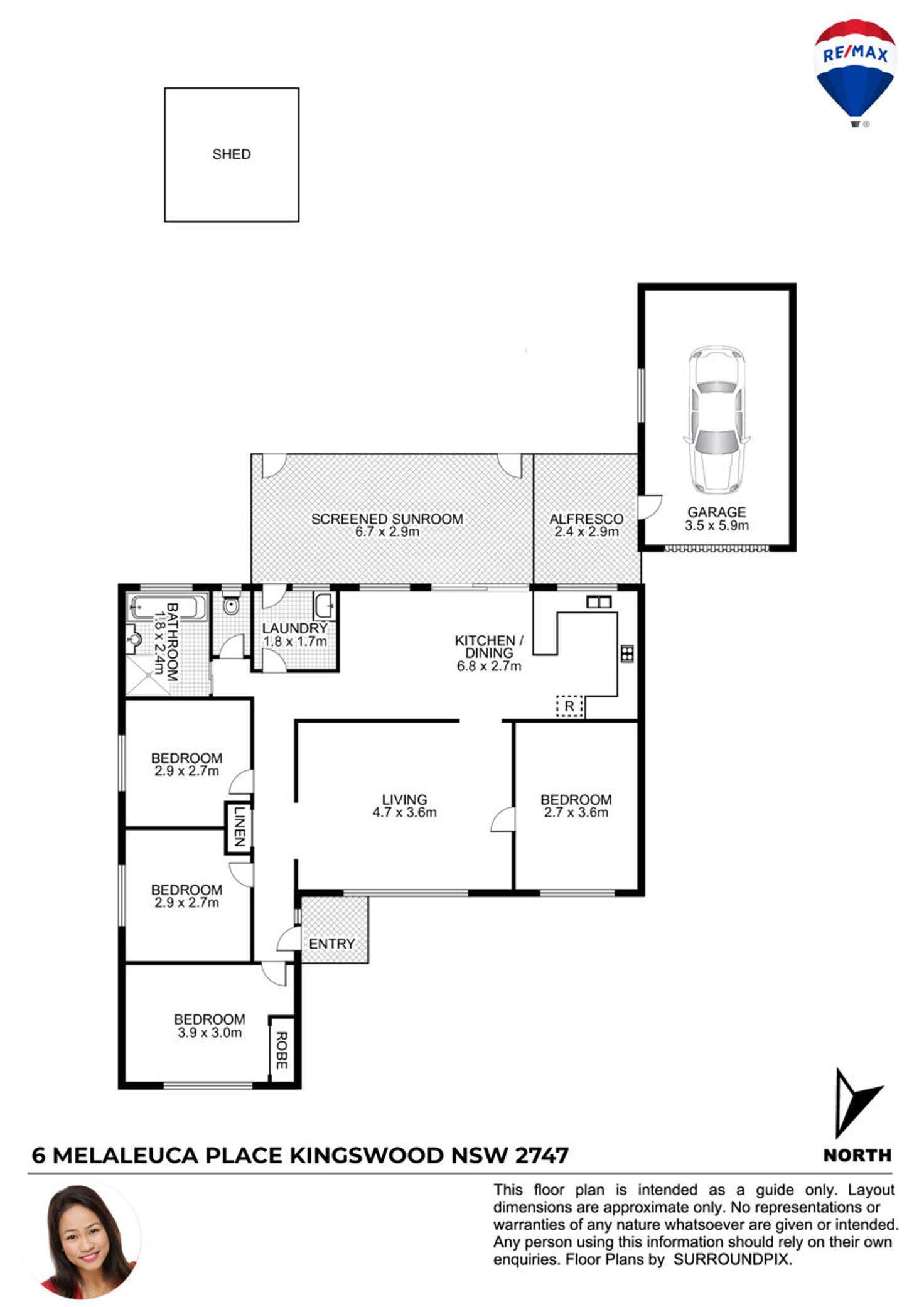 Floorplan of Homely house listing, 6 Melaleuca Place, Kingswood NSW 2747