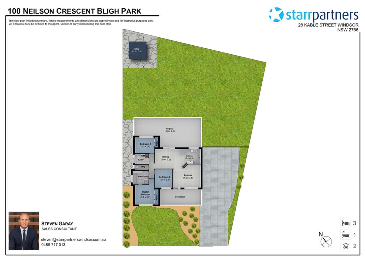 Floorplan of Homely house listing, 100 Neilson Crescent, Bligh Park NSW 2756