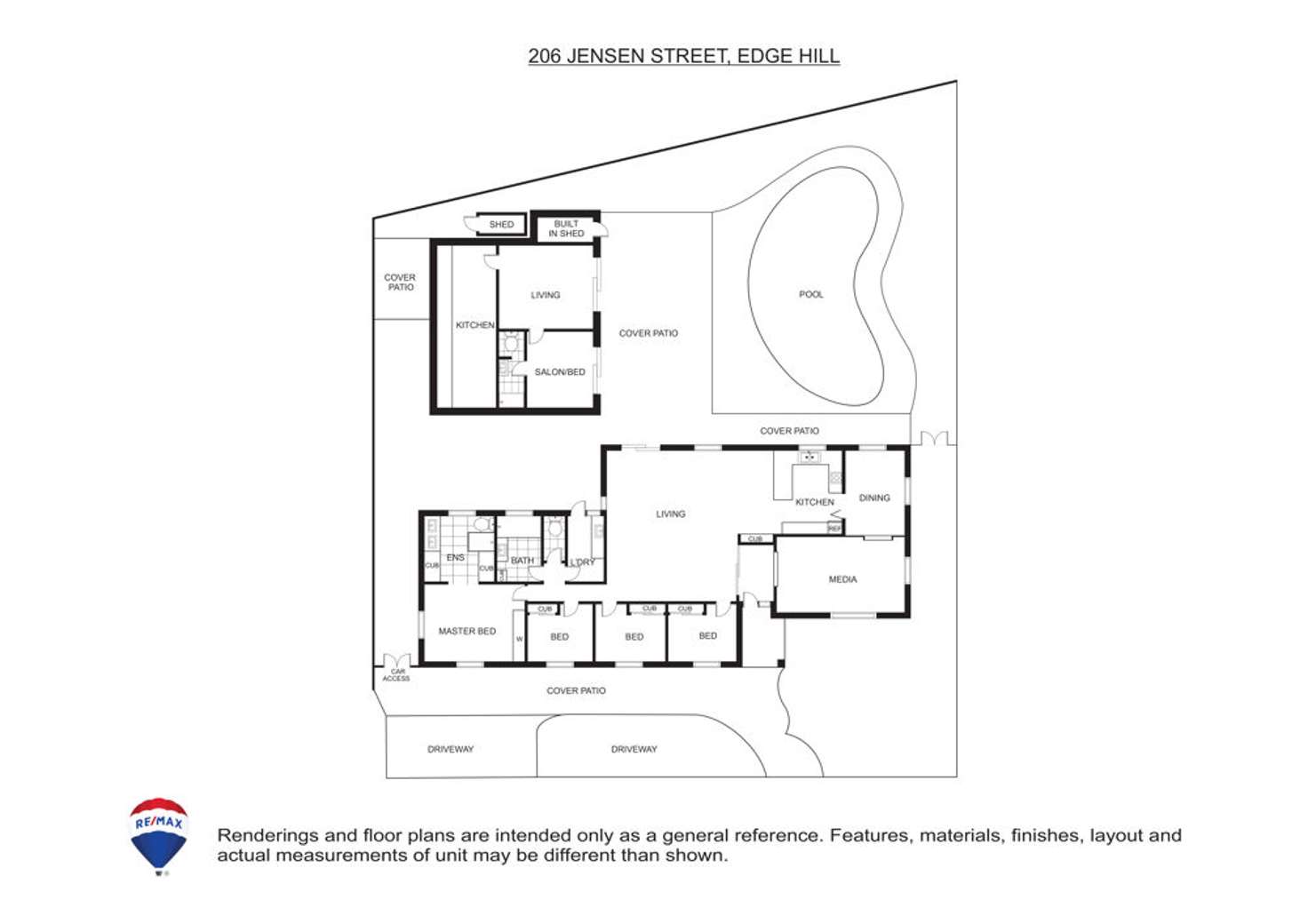 Floorplan of Homely house listing, 206 Jensen Street, Edge Hill QLD 4870