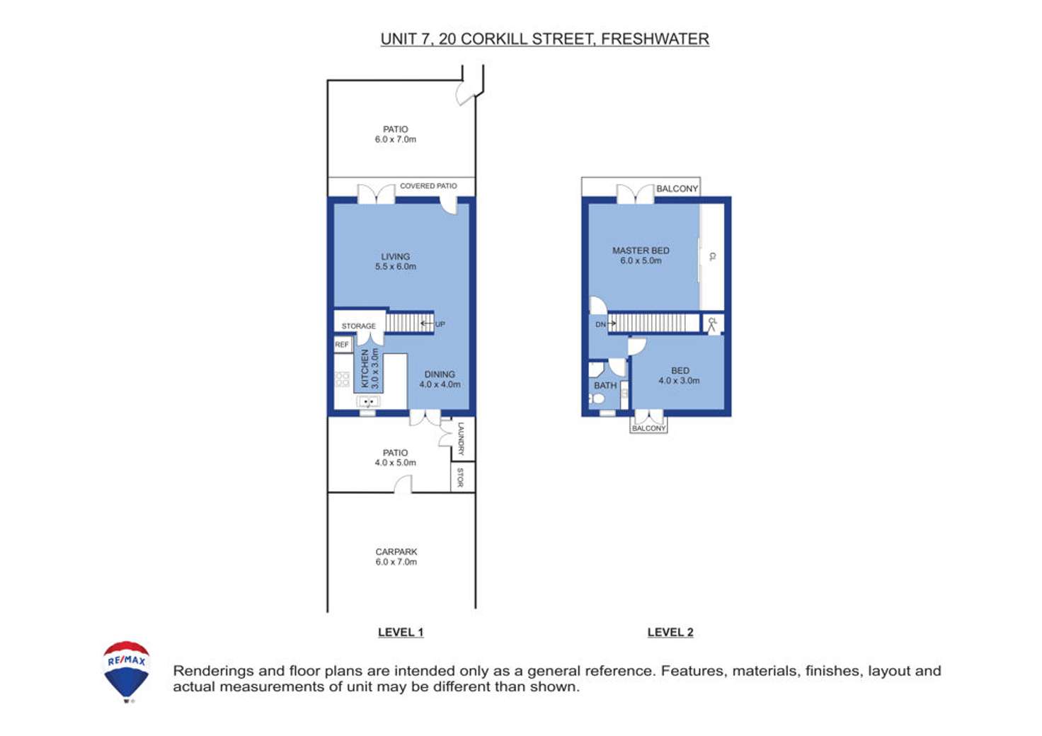 Floorplan of Homely townhouse listing, 7/20-22 Corkill Street, Freshwater QLD 4870