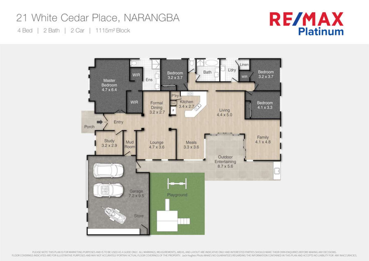 Floorplan of Homely house listing, 21 White Cedar Place, Narangba QLD 4504