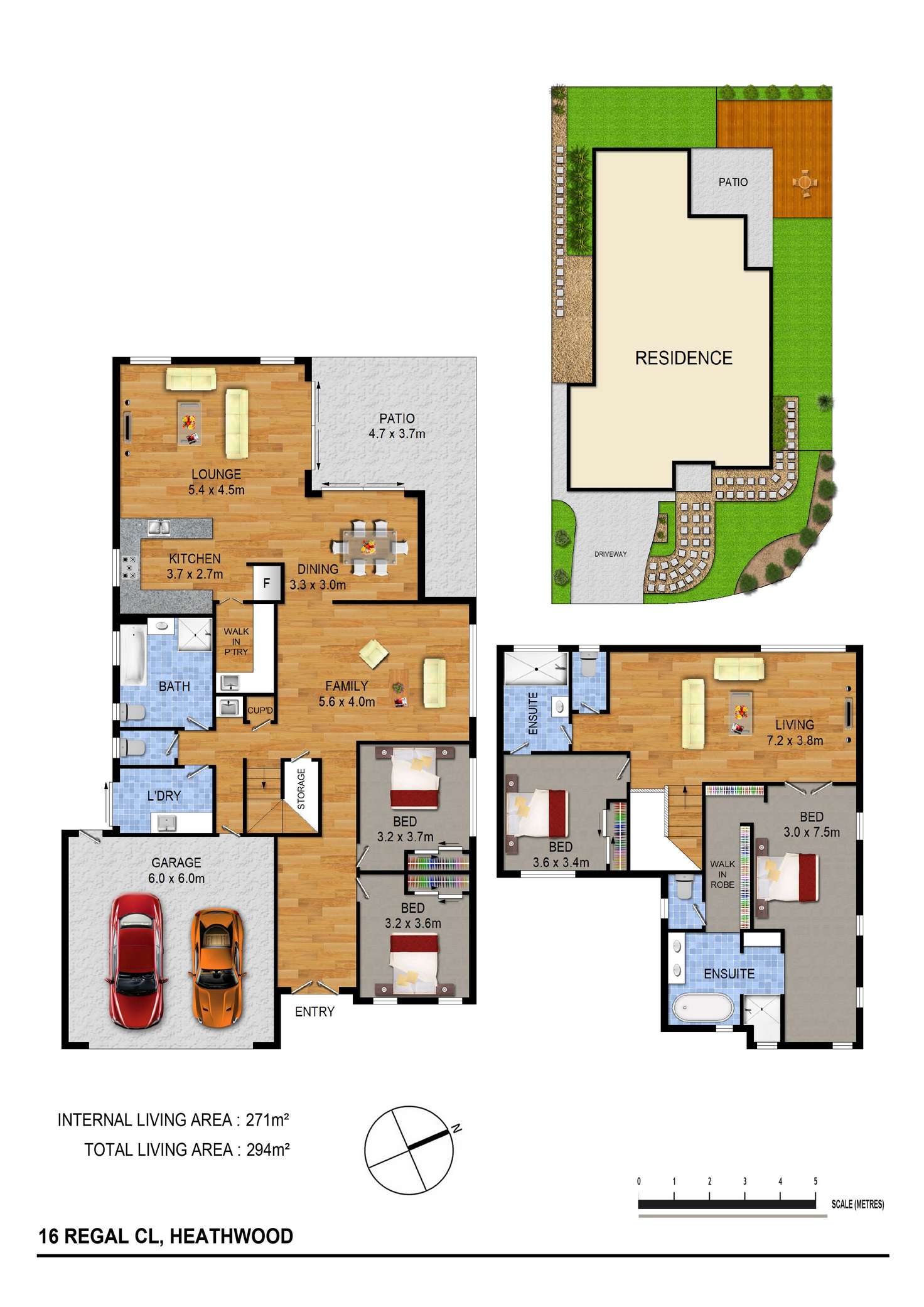 Floorplan of Homely house listing, 16 Regal Pl, Heathwood QLD 4110