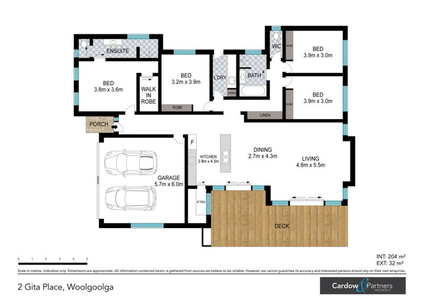 Floorplan of Homely house listing, 2 Gita Place, Woolgoolga NSW 2456