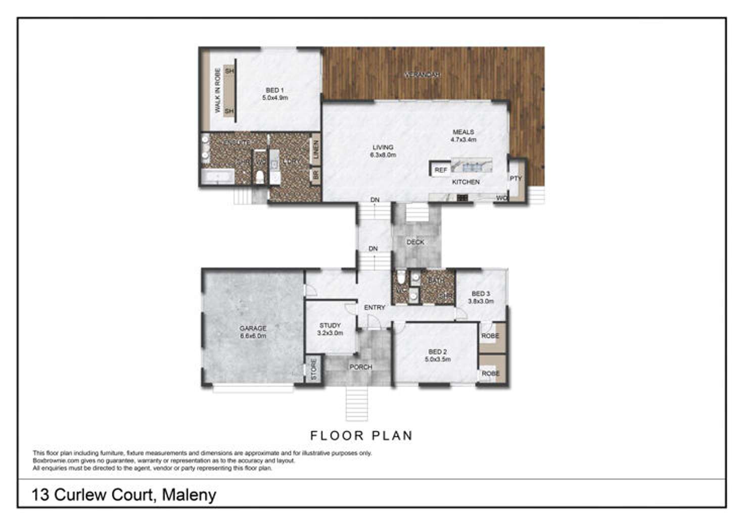 Floorplan of Homely house listing, 13 Curlew Court, Maleny QLD 4552