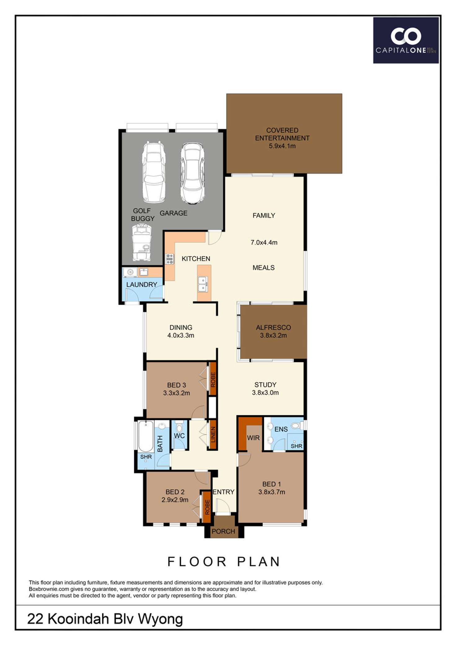 Floorplan of Homely house listing, 22 Kooindah boulevard, Wyong NSW 2259