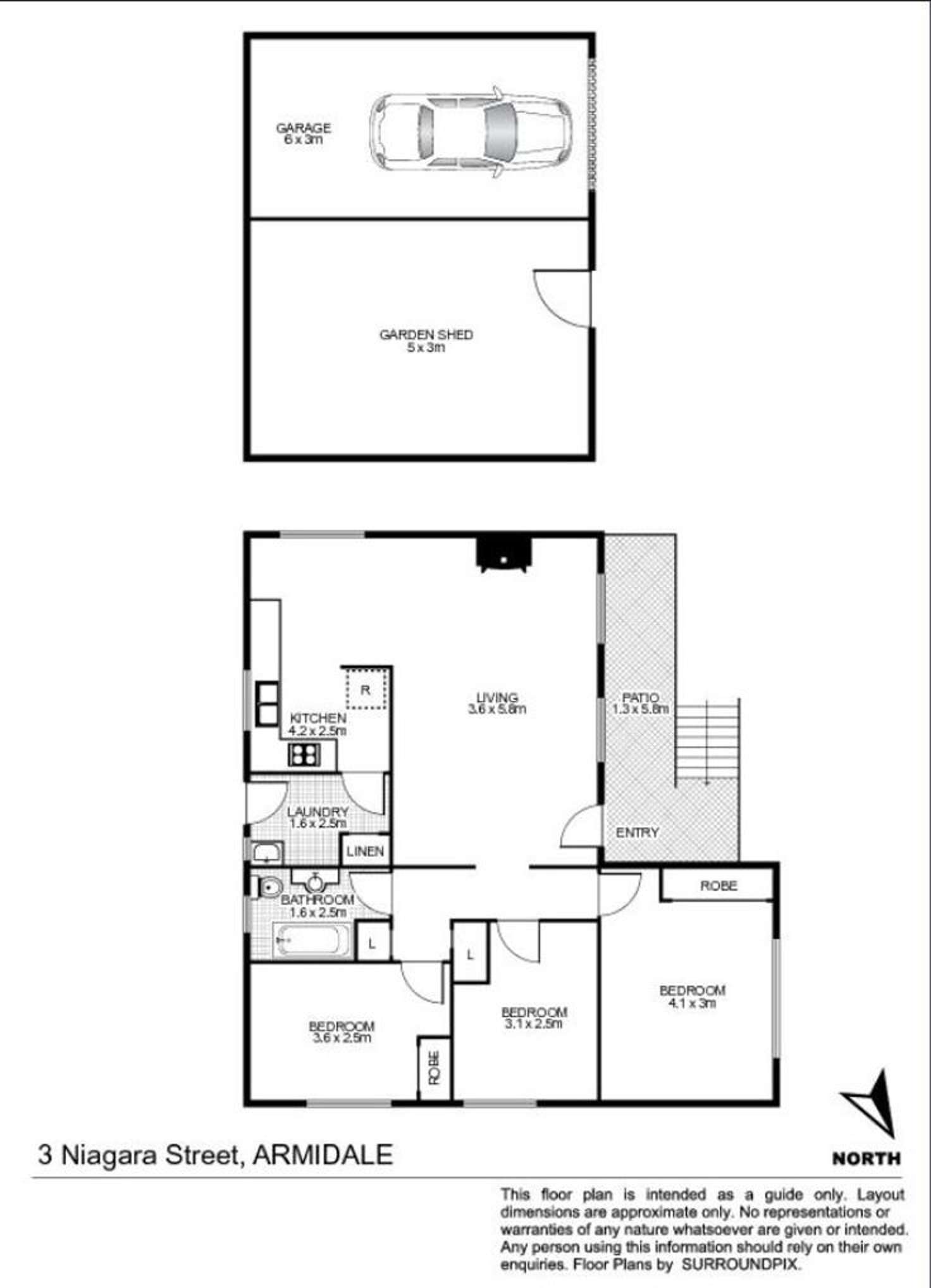 Floorplan of Homely house listing, 3 Niagara Street, Armidale NSW 2350