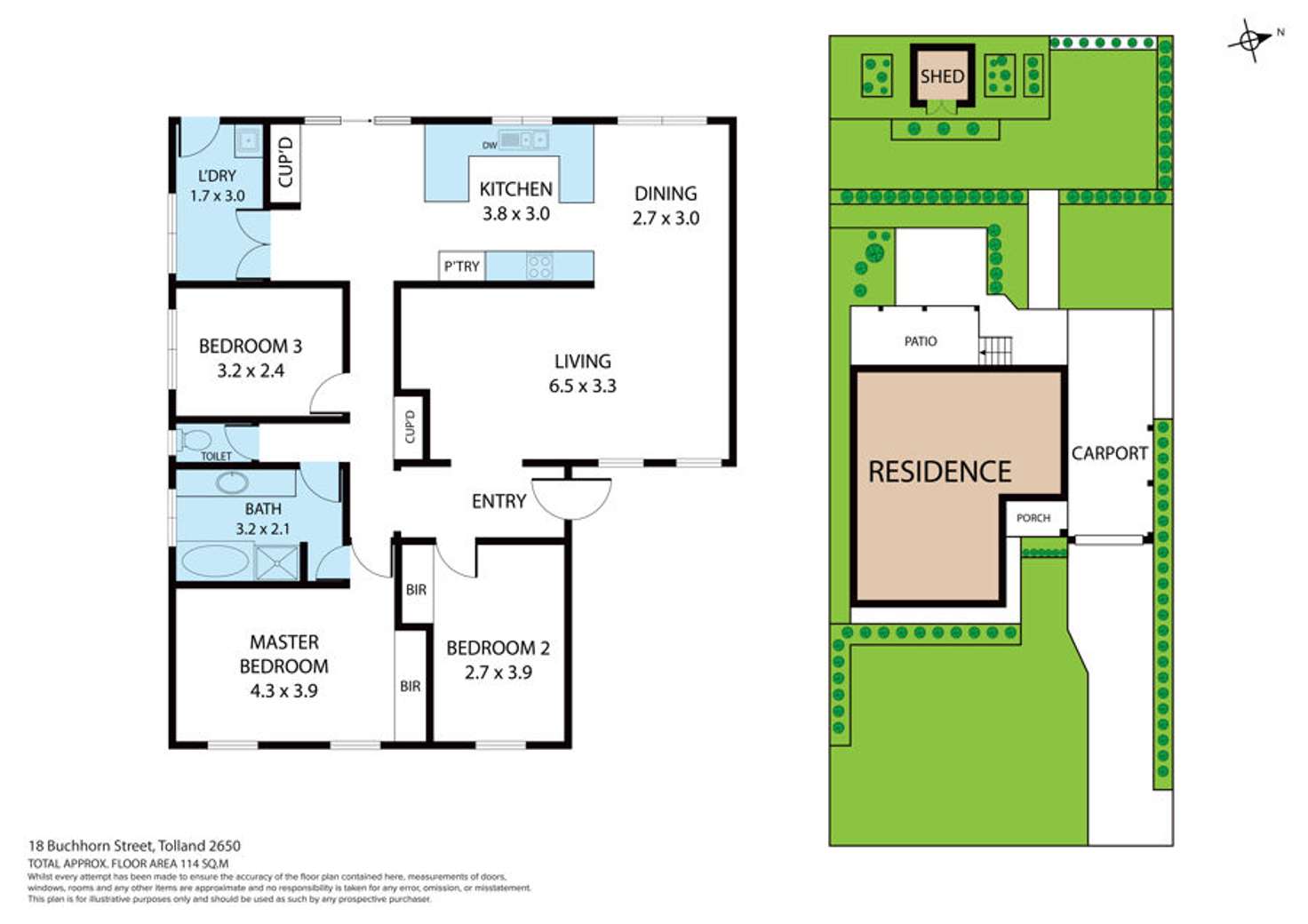 Floorplan of Homely house listing, 18 Buchhorn Street, Tolland NSW 2650