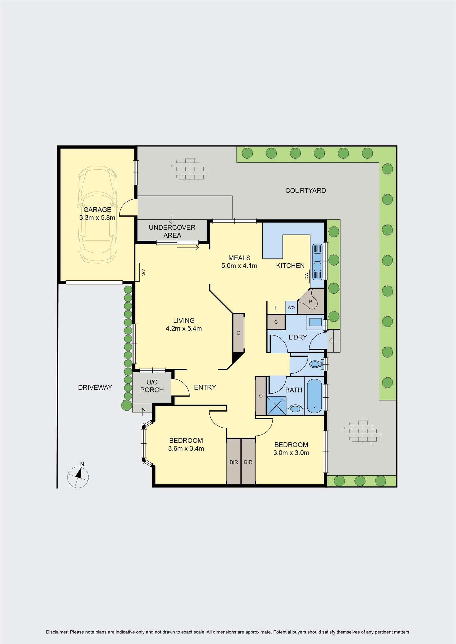 Floorplan of Homely unit listing, 2/34 Holyrood Avenue, Strathmore VIC 3041