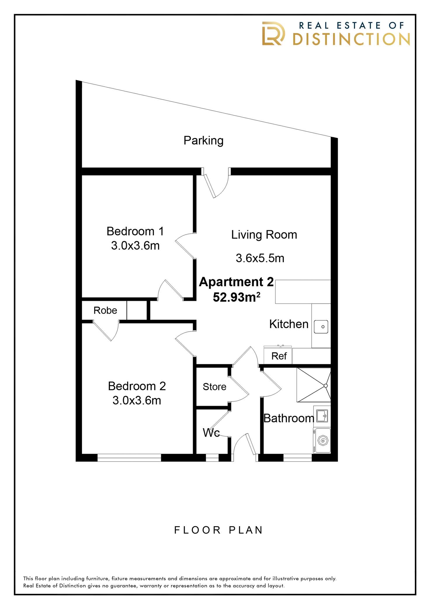 Floorplan of Homely apartment listing, Apartment 2, 39 Sandy Beach Road, Korora NSW 2450