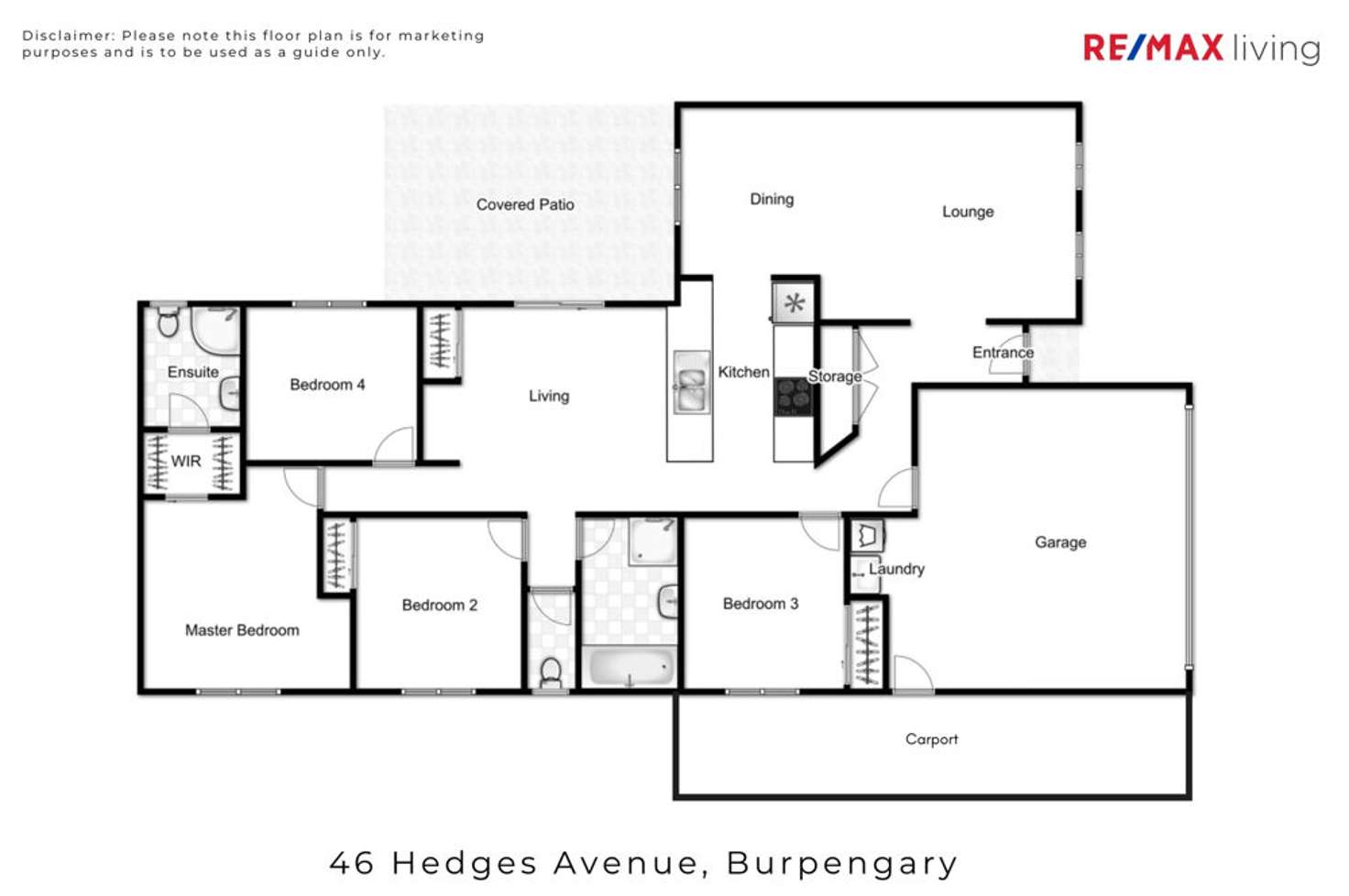 Floorplan of Homely house listing, 46 Hedges Avenue, Burpengary QLD 4505