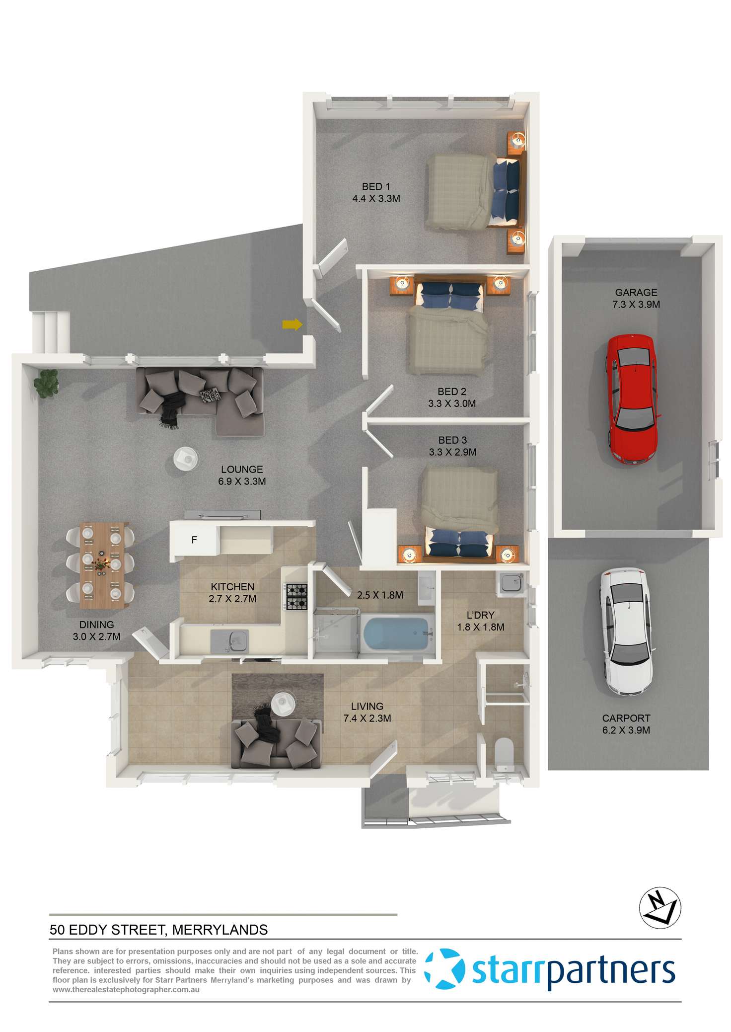 Floorplan of Homely house listing, 50 Eddy Street, Merrylands NSW 2160