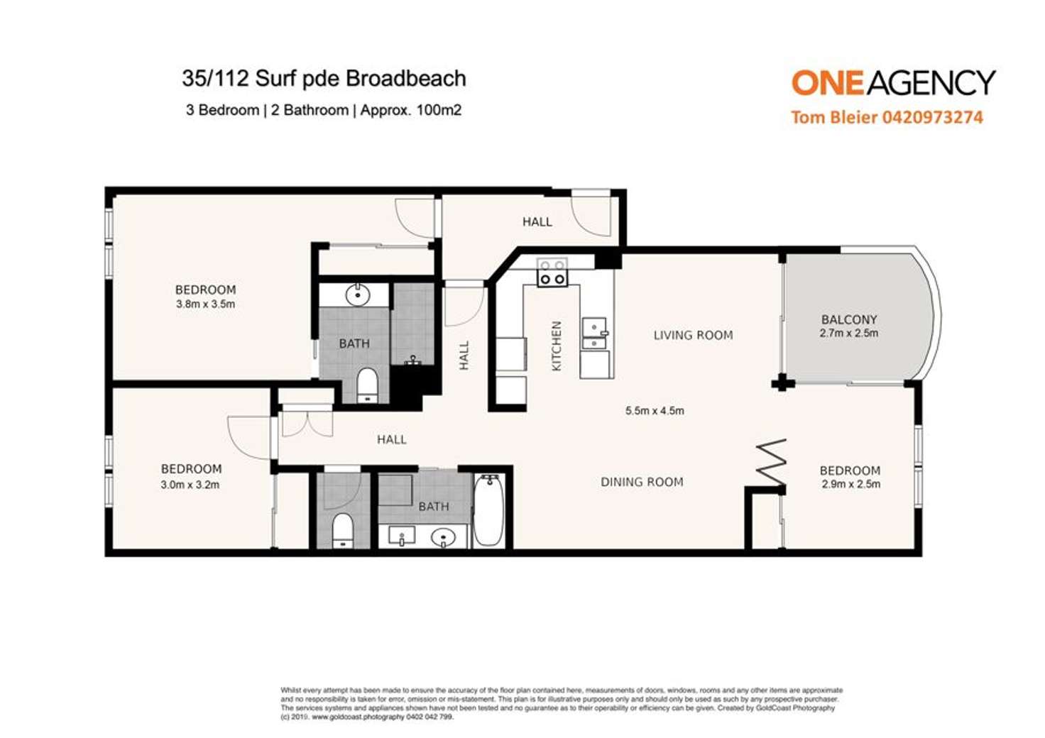 Floorplan of Homely unit listing, 35/112-116 Surf Parade, Broadbeach QLD 4218