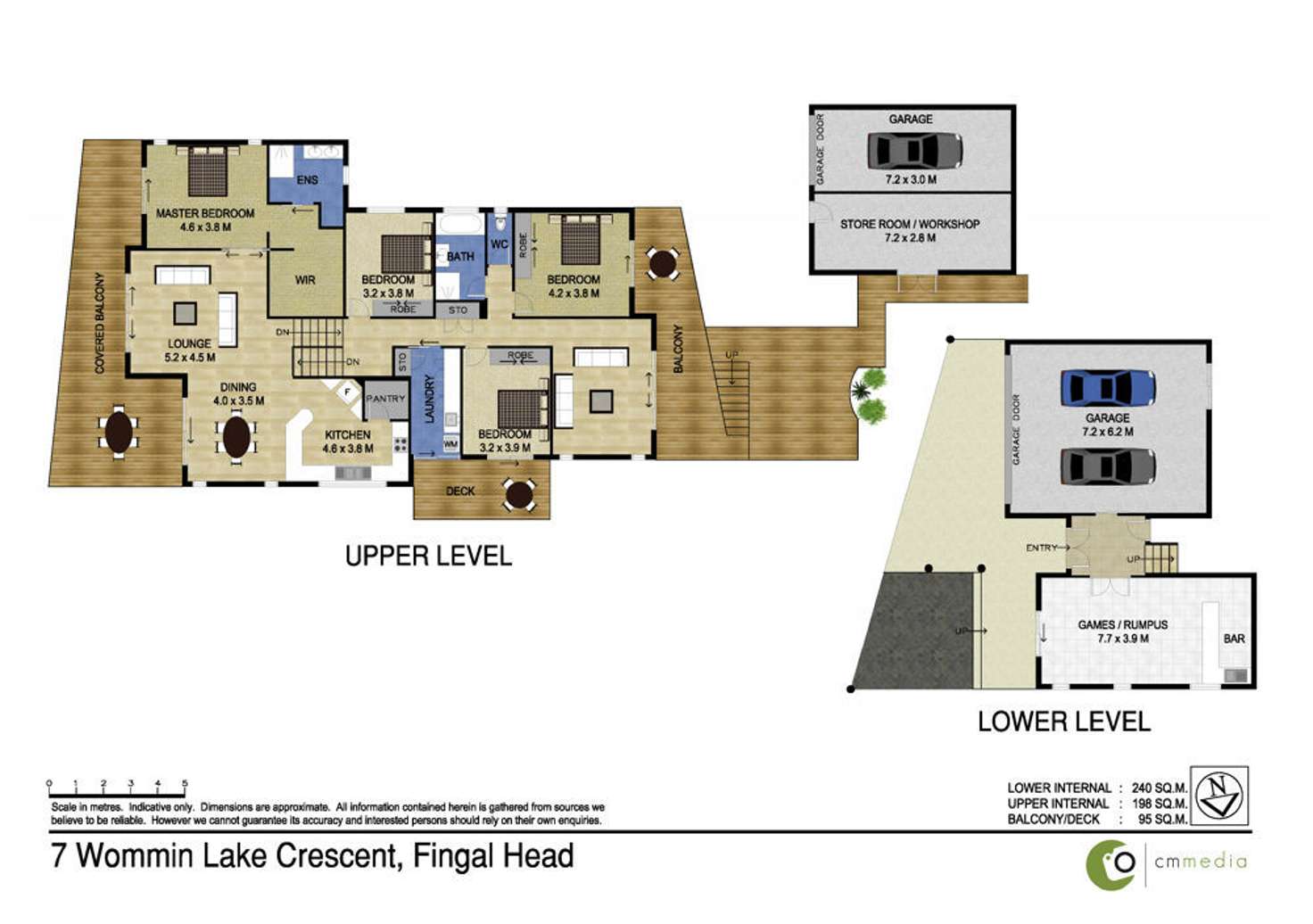 Floorplan of Homely house listing, 7 Wommin Lake Cres, Fingal Head NSW 2487