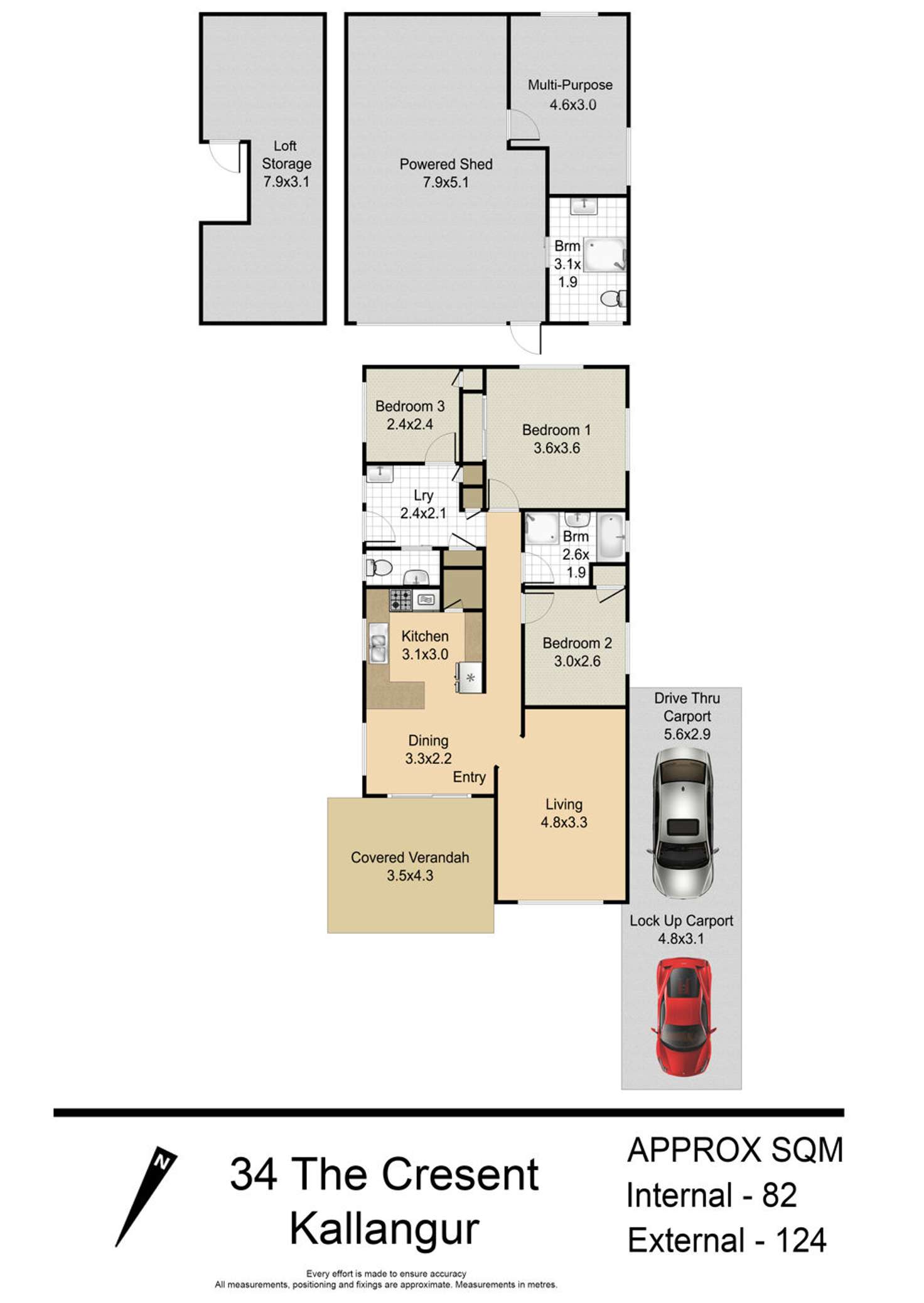 Floorplan of Homely house listing, 34 The Crescent, Kallangur QLD 4503