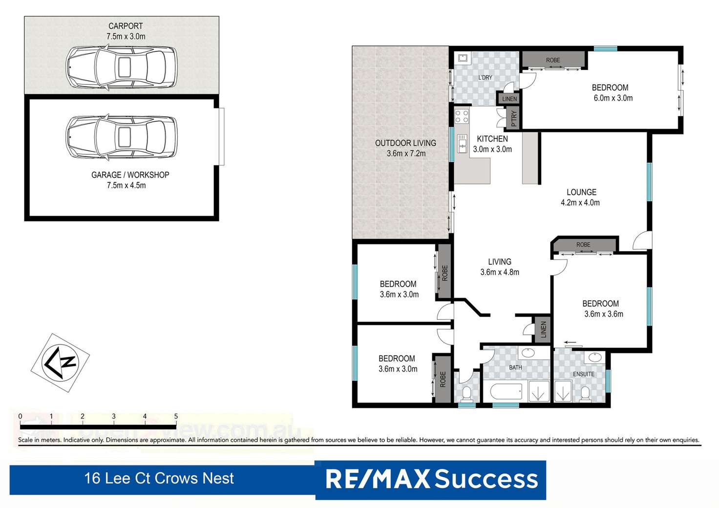 Floorplan of Homely house listing, 16 Lee Court, Crows Nest QLD 4355