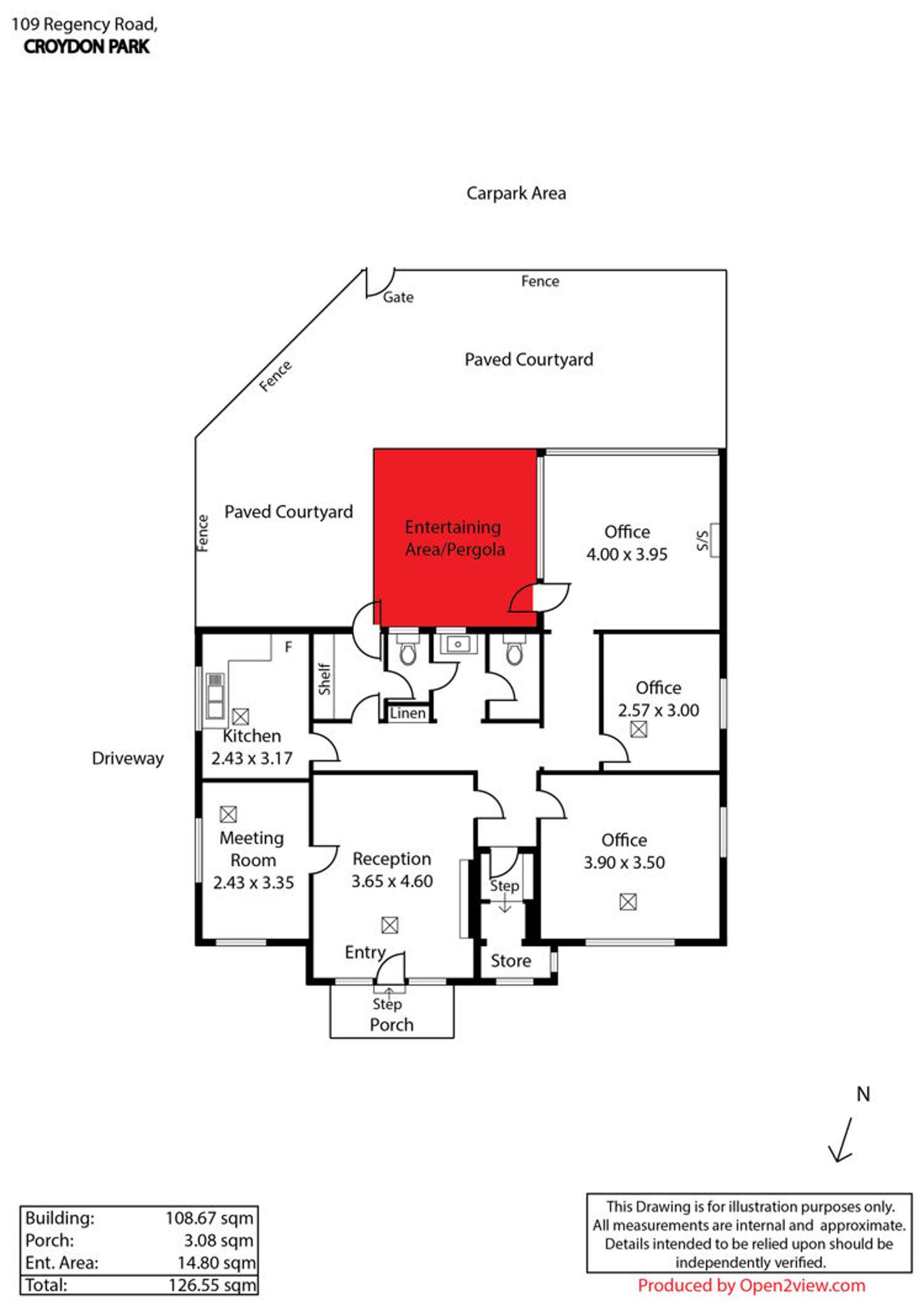 Floorplan of Homely house listing, 109 Regency Road, Croydon Park SA 5008