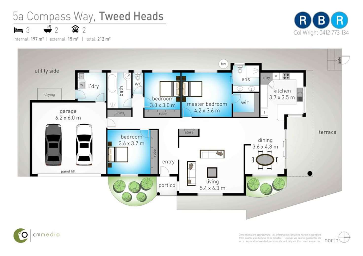 Floorplan of Homely house listing, 5A Compass Way, Tweed Heads NSW 2485