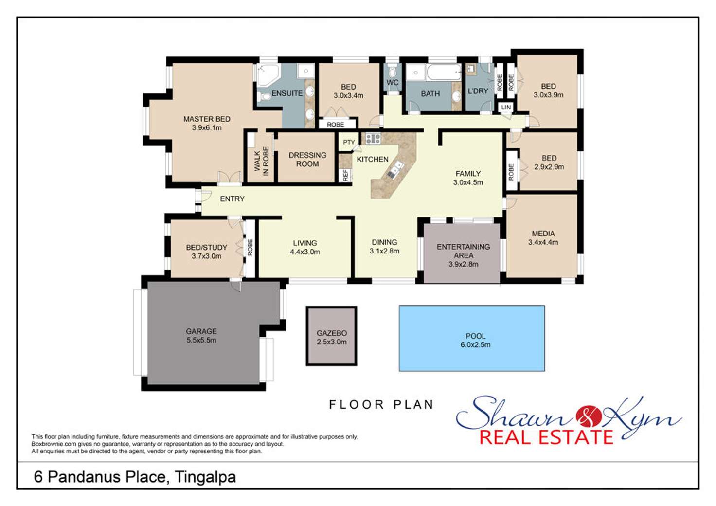 Floorplan of Homely house listing, 6 Pandanus Place, Tingalpa QLD 4173