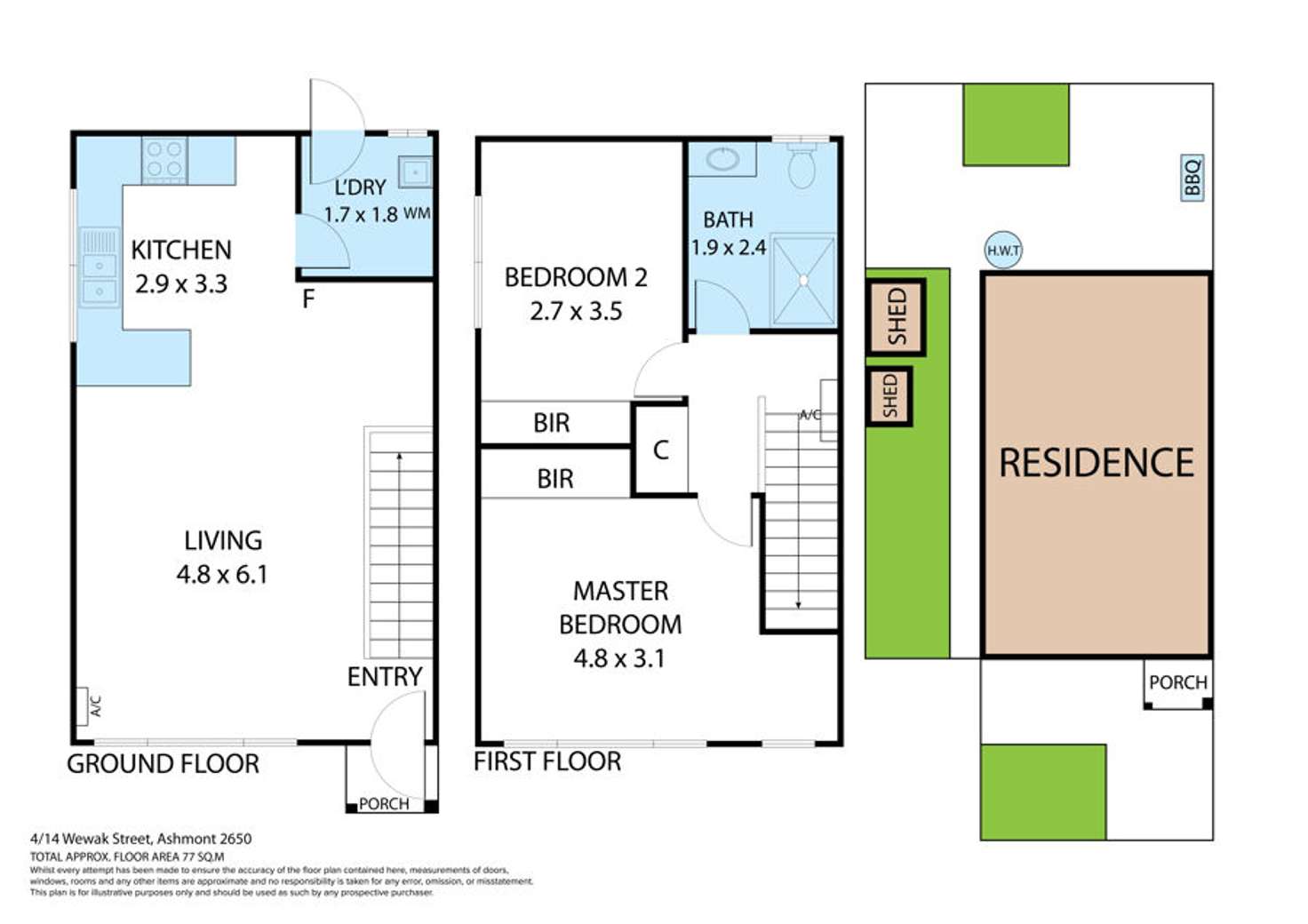 Floorplan of Homely house listing, 4/14 Wewak Street, Ashmont NSW 2650
