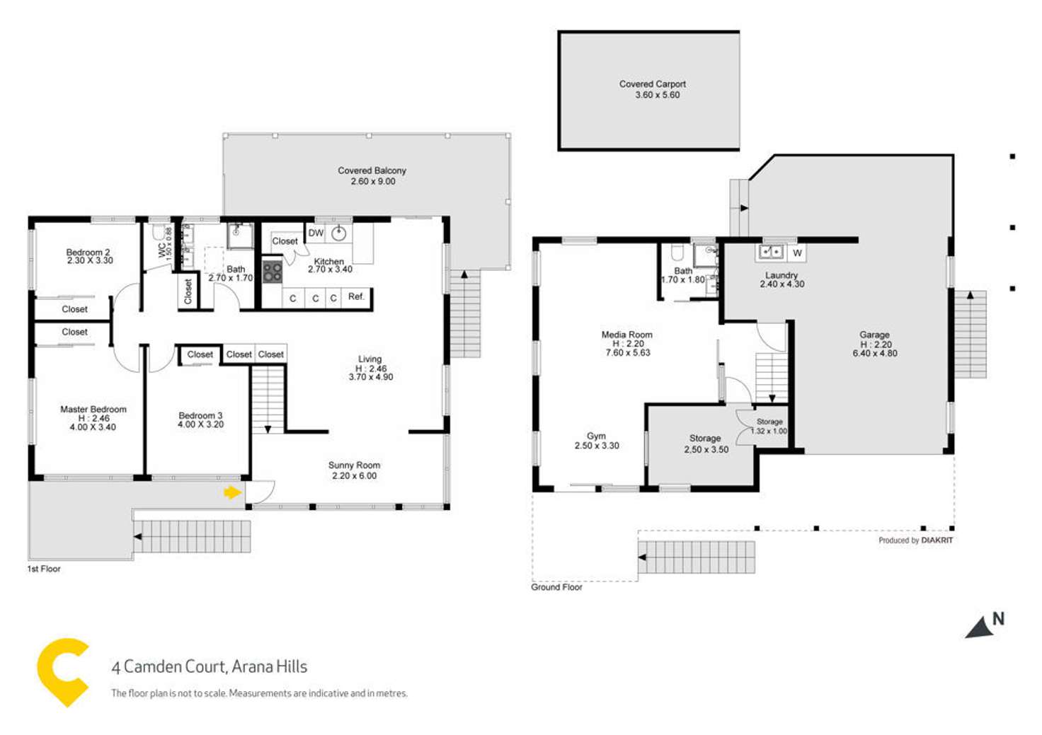 Floorplan of Homely house listing, 4 Camden Court, Arana Hills QLD 4054