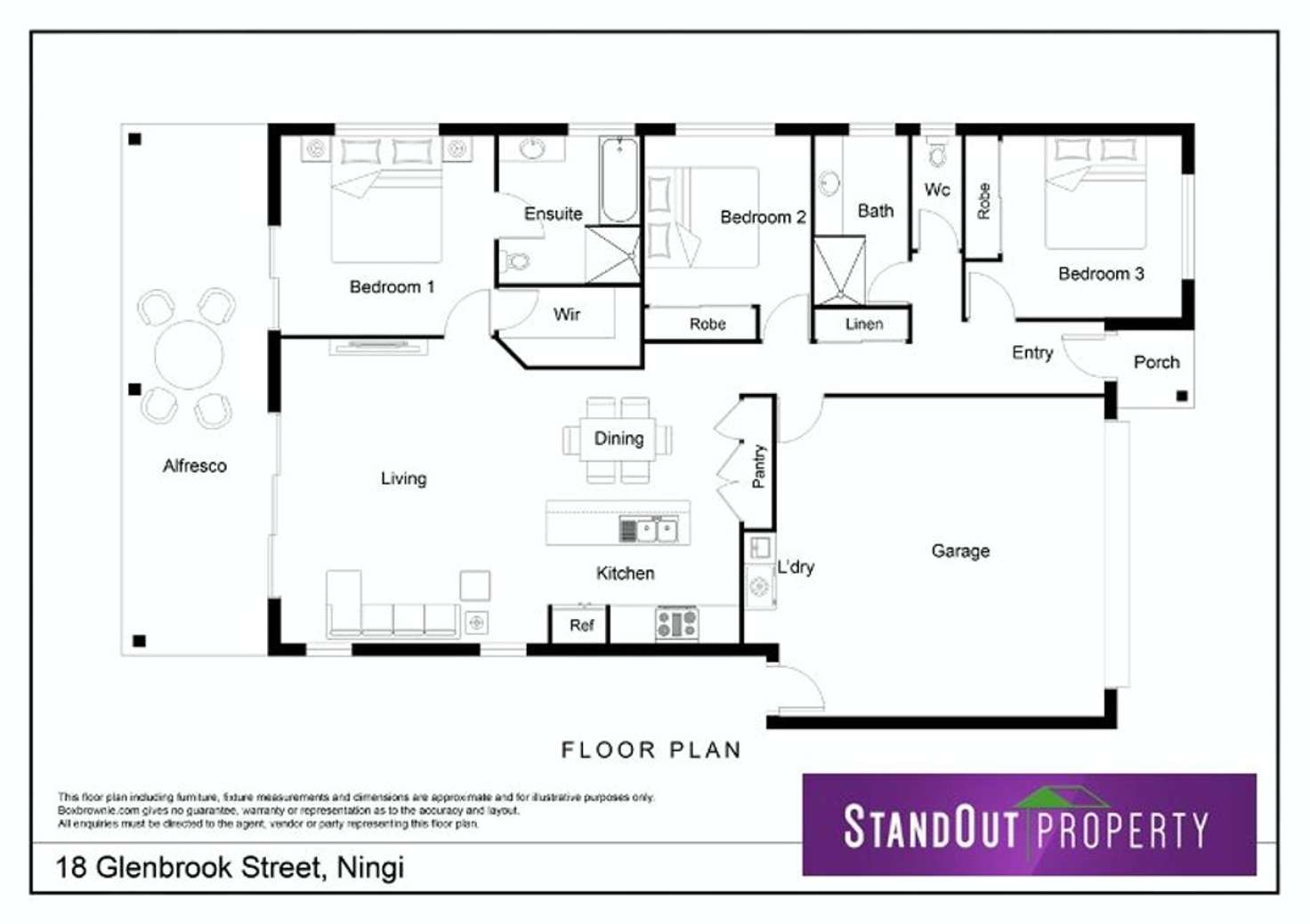 Floorplan of Homely house listing, 18 Glenbrook Street, Ningi QLD 4511