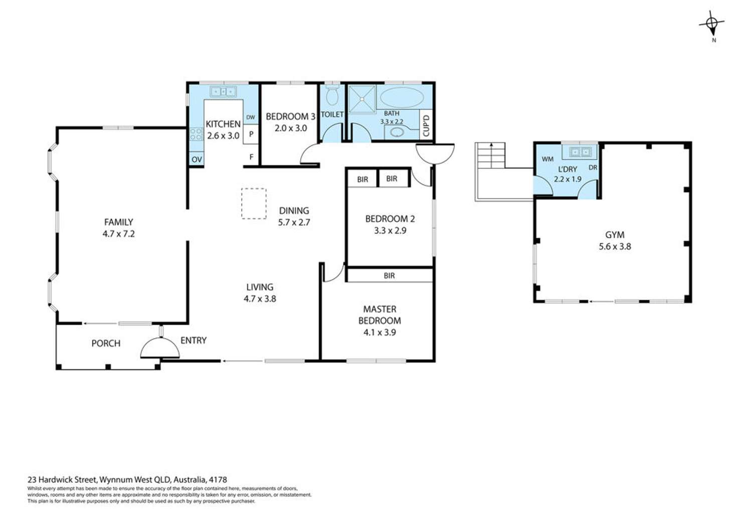 Floorplan of Homely house listing, 23 Hardwick St, Wynnum West QLD 4178