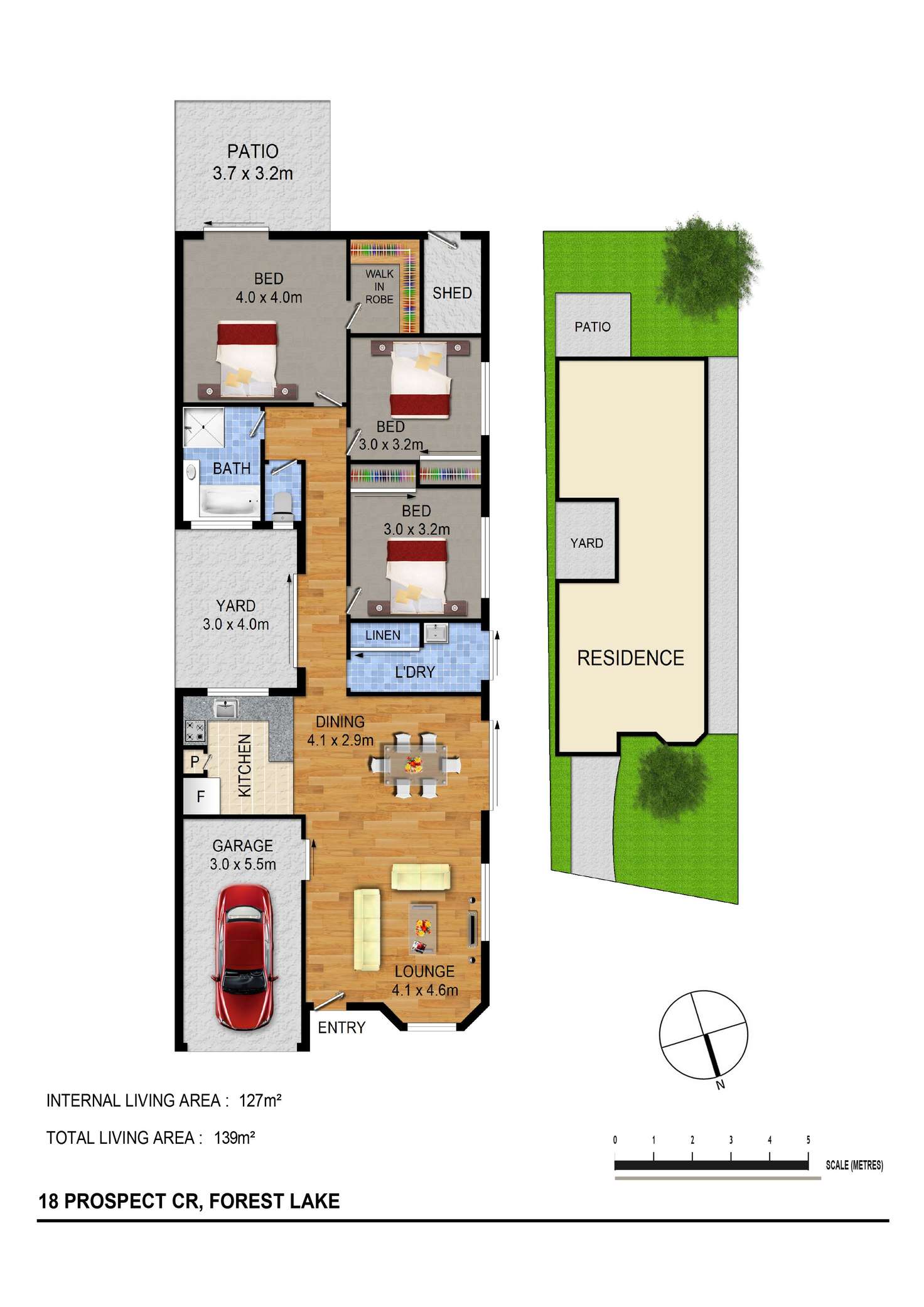 Floorplan of Homely house listing, 18 Prospect Cres, Forest Lake QLD 4078