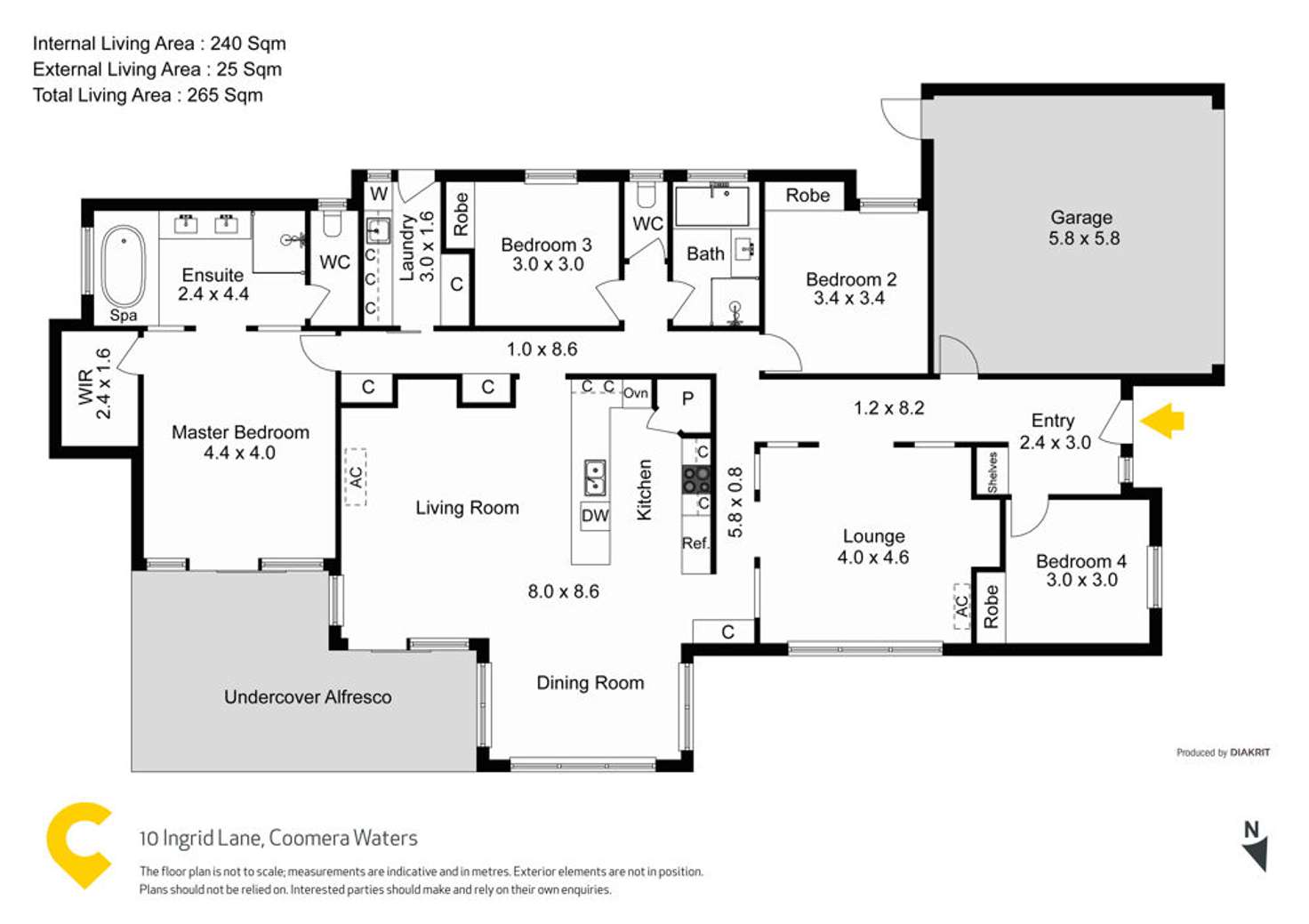 Floorplan of Homely house listing, 10 Ingrid Lane, Coomera Waters QLD 4209