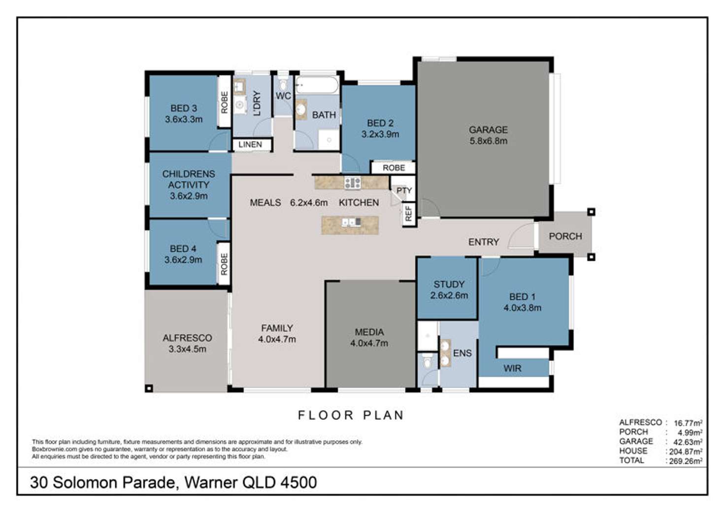 Floorplan of Homely house listing, 30 Solomon Parade, Warner QLD 4500