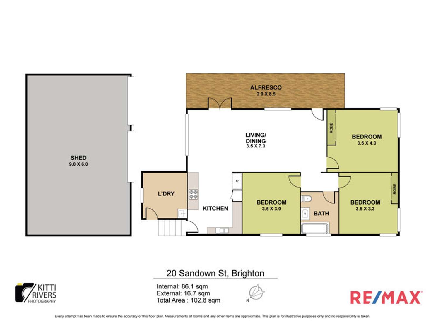 Floorplan of Homely house listing, 20 Sandown Street, Brighton QLD 4017