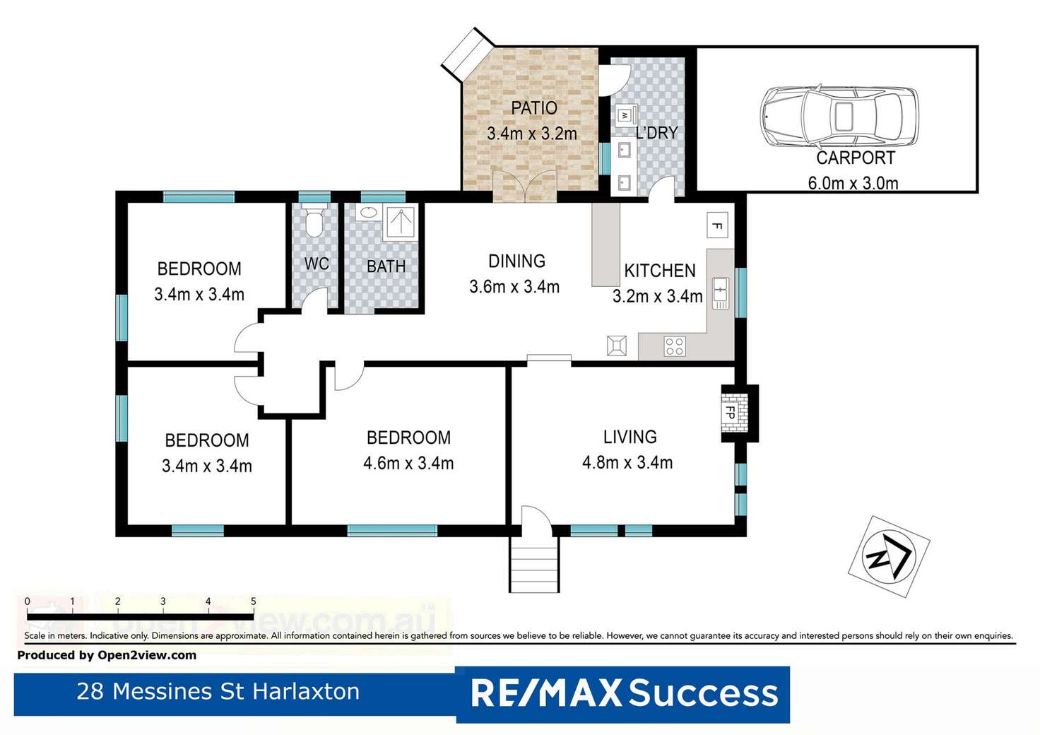 Floorplan of Homely house listing, 28 Messiness Street, Harlaxton QLD 4350