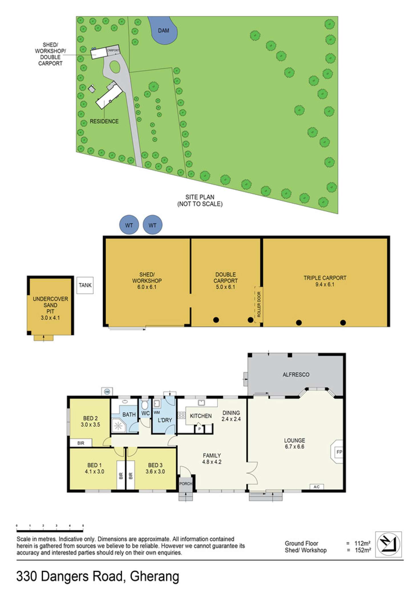 Floorplan of Homely acreageSemiRural listing, 330 Dangers Road, Gherang VIC 3240